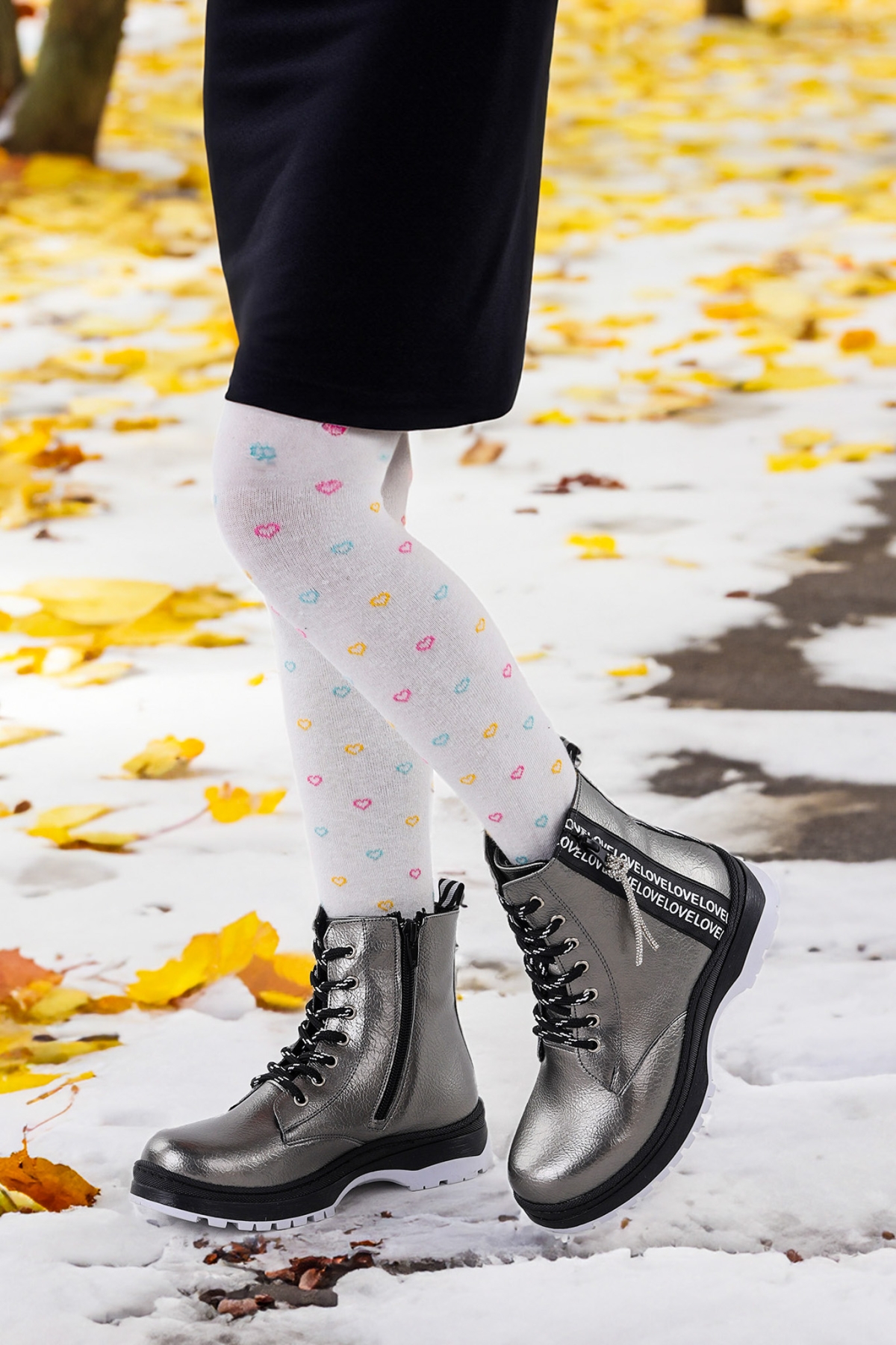 Love Çatlak Termo Taban Kız Çocuk Bot Platin - Görsel 3