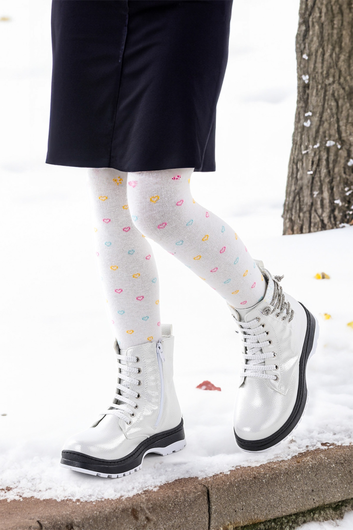 Capsule Vakko Taşlı Termo Taban Kız Çocuk Bot Sedef - Görsel 3