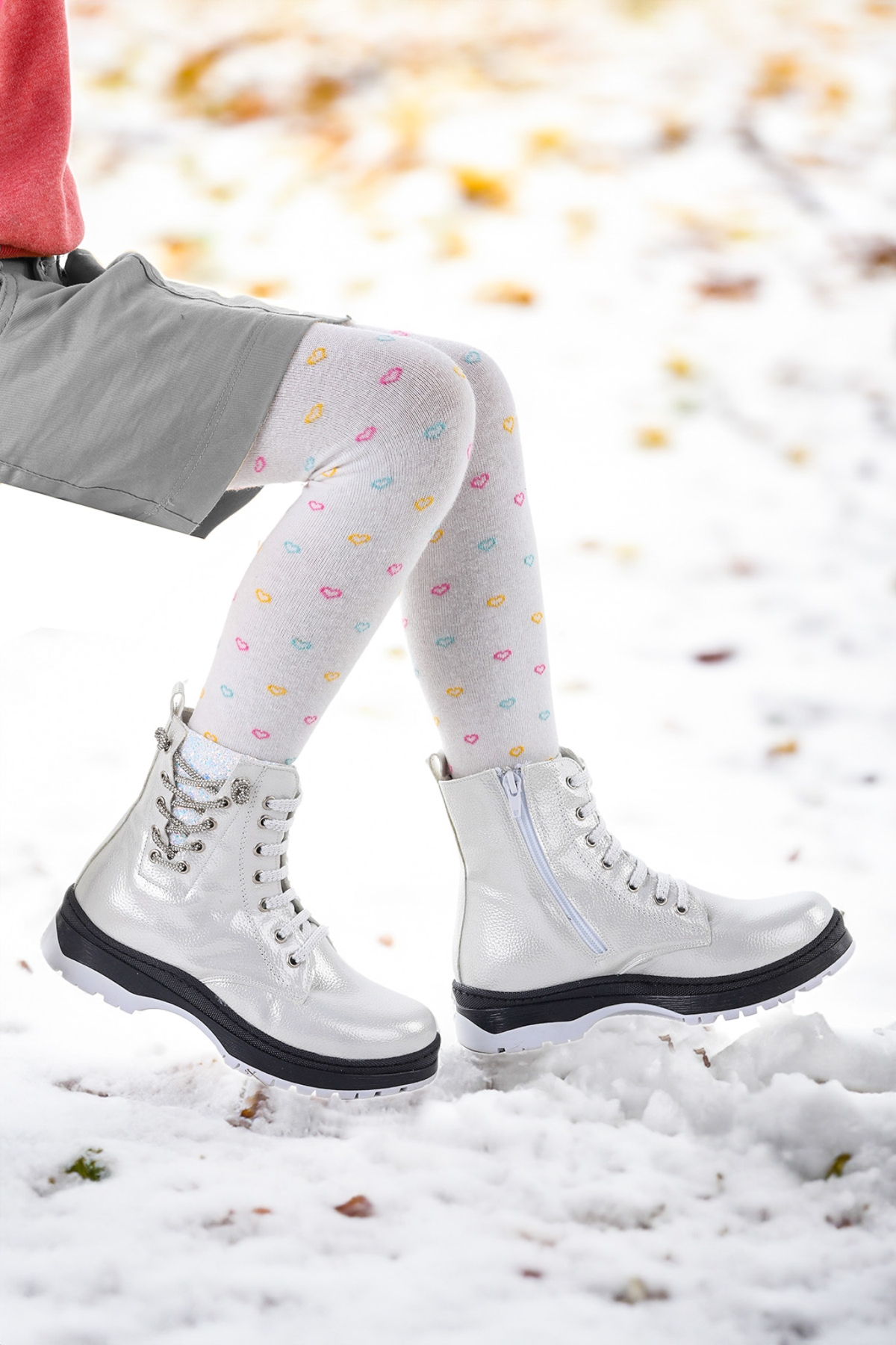 Capsule Vakko Taşlı Termo Taban Kız Çocuk Bot Sedef - Görsel 4