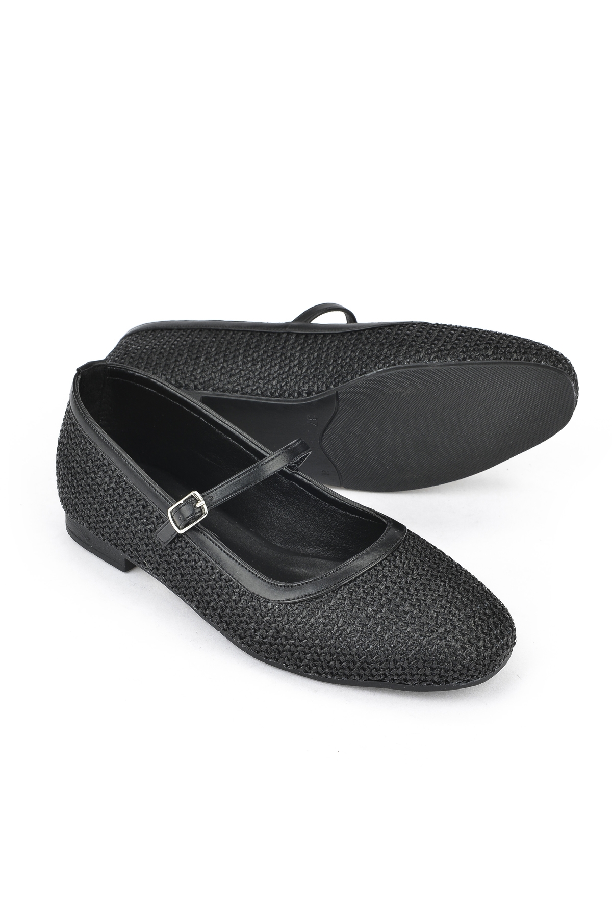 Hasır Kadın Babet 1511044Z103 Siyah - Görsel 5