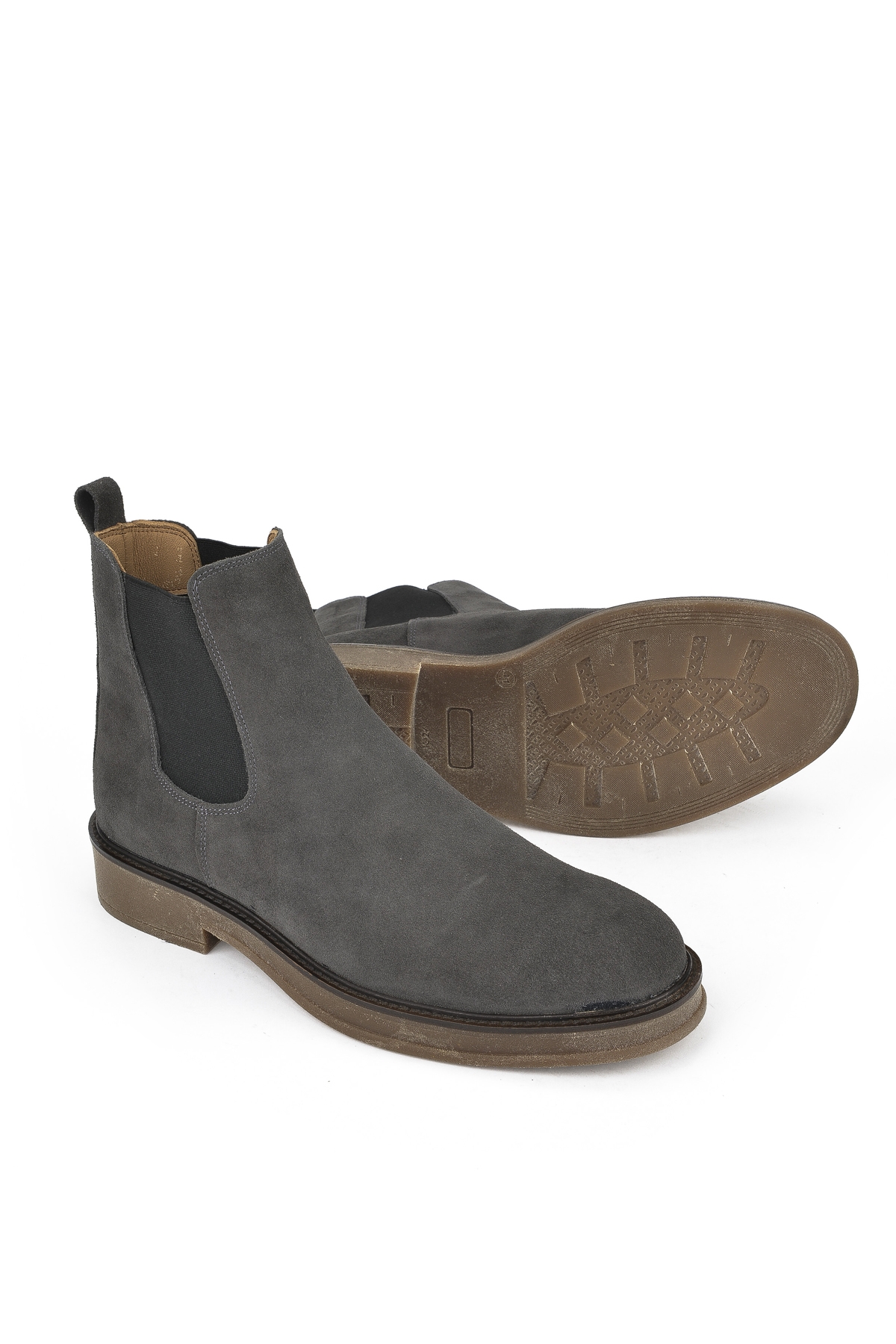 Erkek Hakiki Deri Bot 1431043Z029 Antrasit - Görsel 5