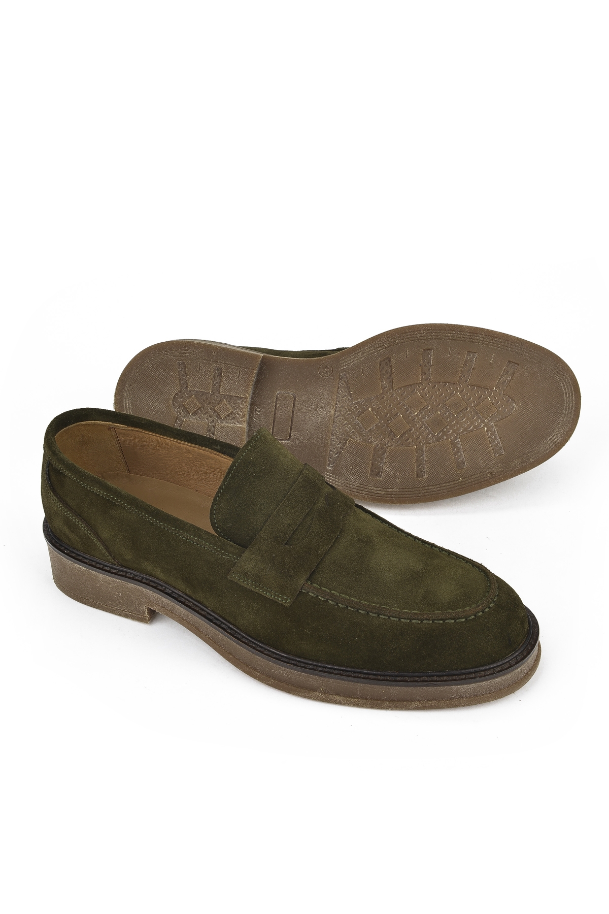 Erkek Hakiki Deri Ayakkabı 1431043Z0212 Haki - Görsel 5