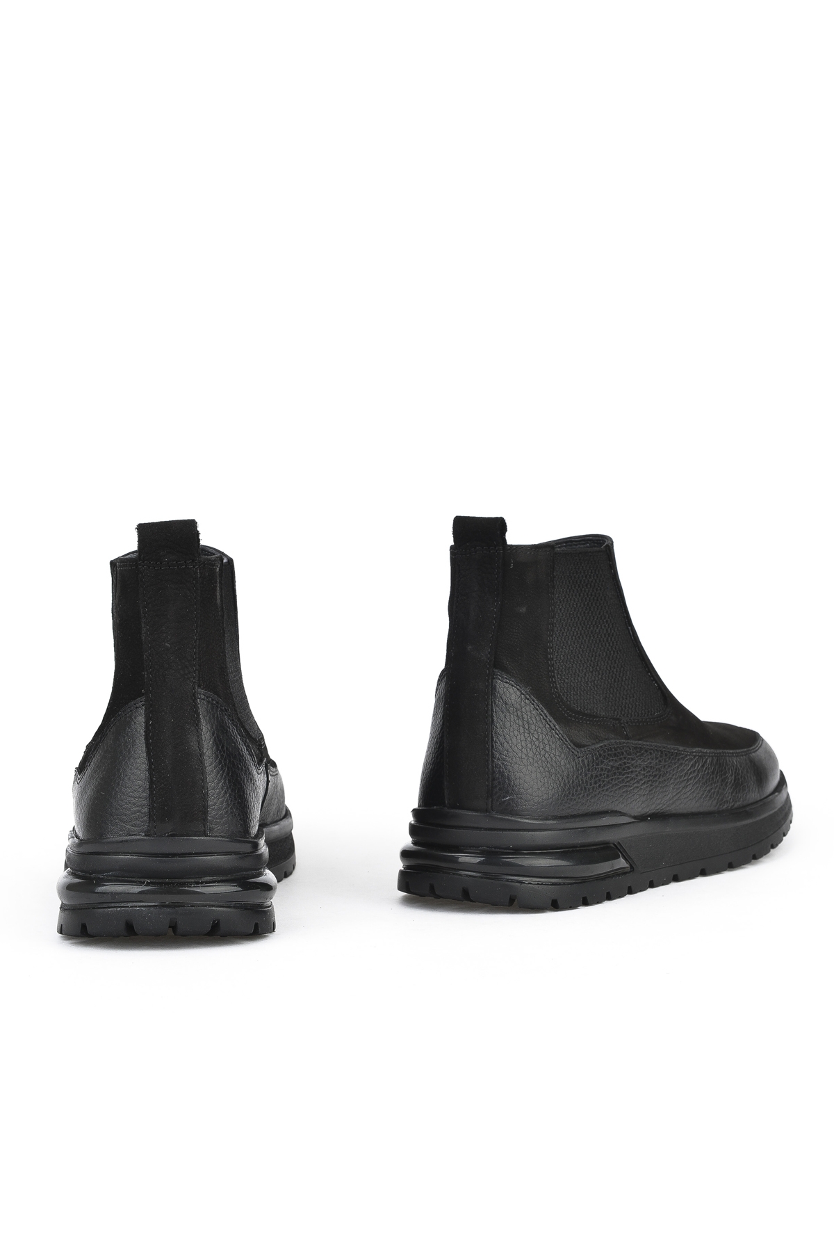 Erkek Hakiki Deri Bot 1431024Z6700 Siyah - Görsel 4
