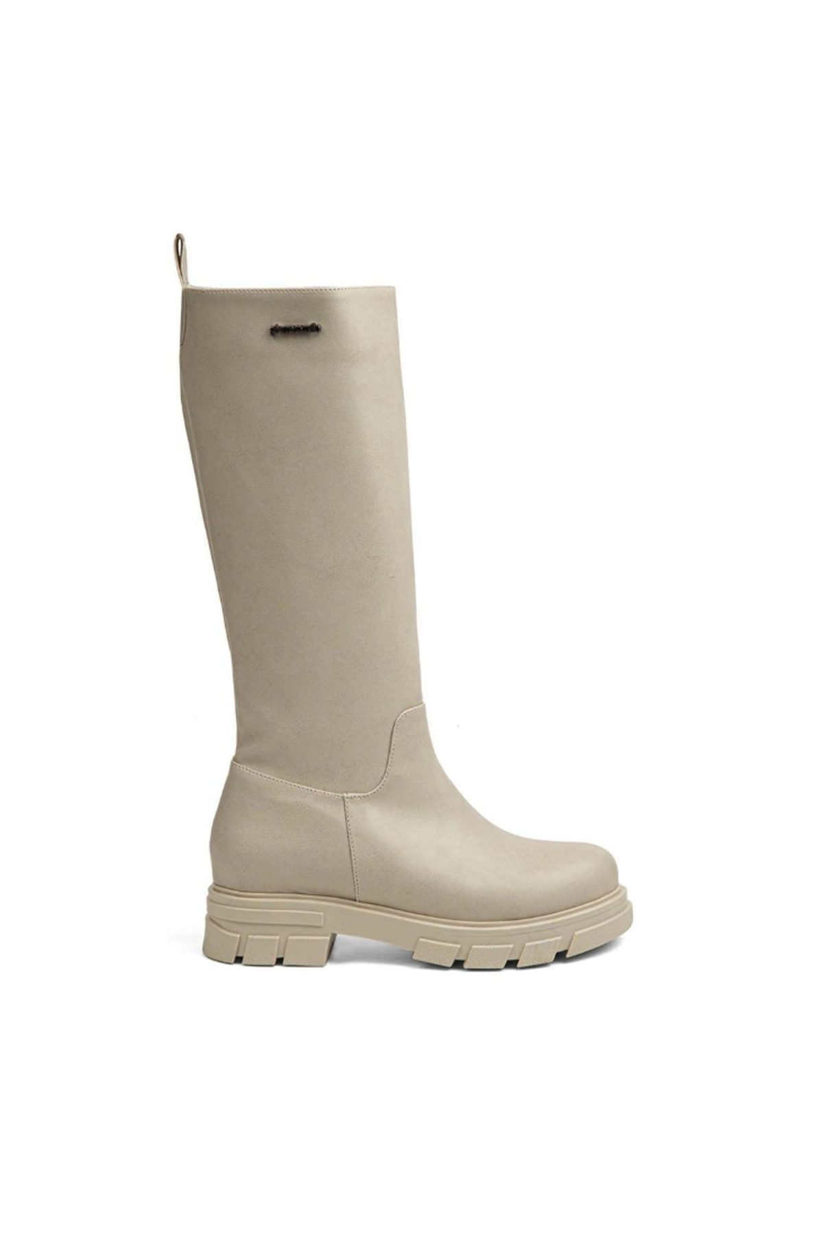Beranna Kışlık Kadın Uzun Çizme Bot Krem - Görsel 2