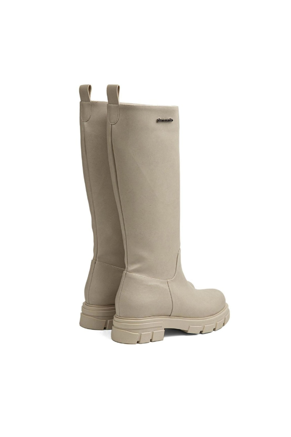 Beranna Kışlık Kadın Uzun Çizme Bot Krem - Görsel 5