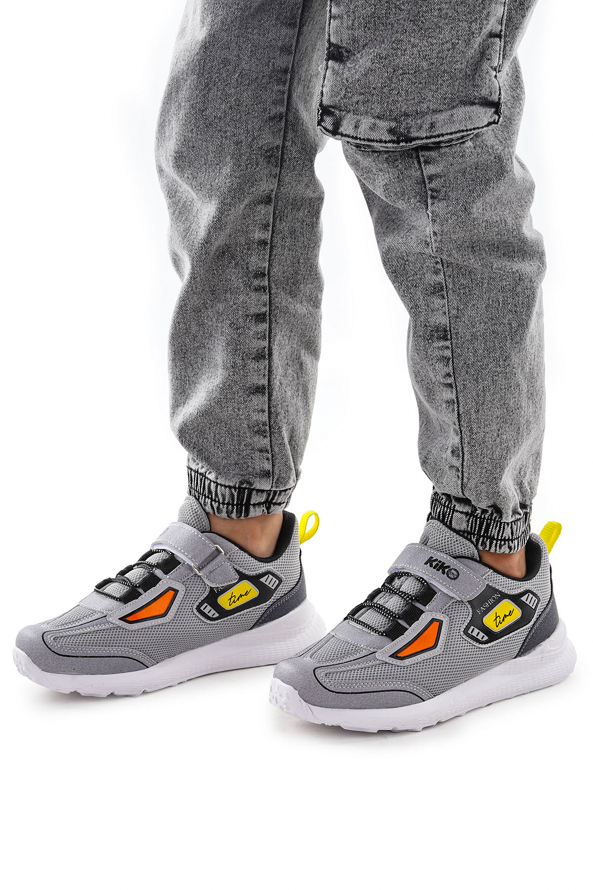 Ice Cırtlı Fileli Erkek Çocuk Spor Ayakkabı Buz - Siyah - Görsel 2