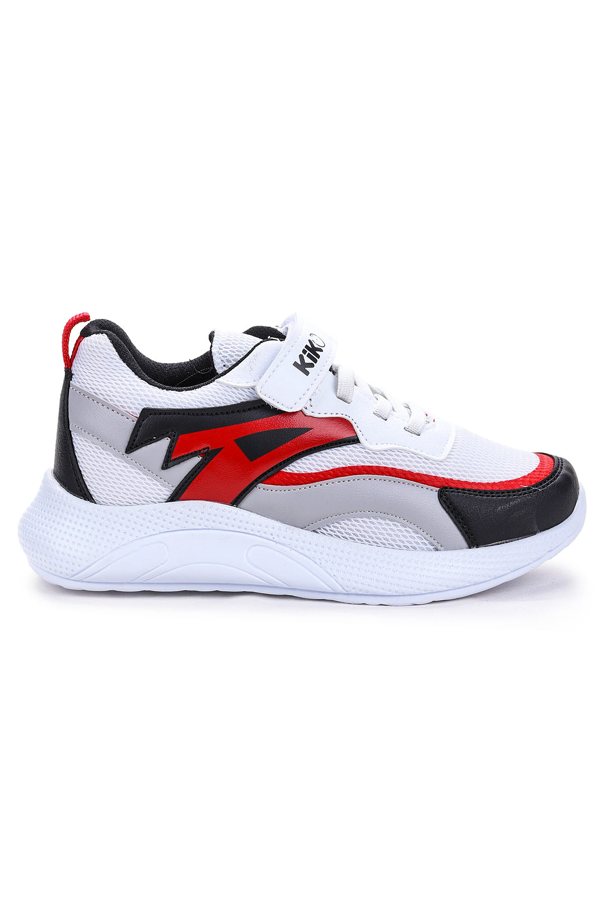 Rosalda Cırtlı Fileli Erkek Çocuk Spor Ayakkabı Kırmızı - Beyaz - Siyah - Görsel 4
