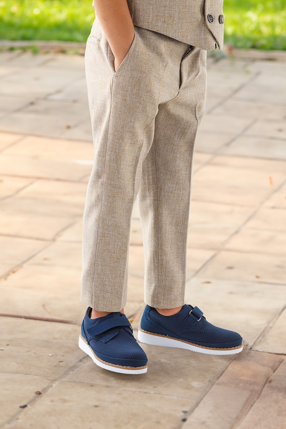 Circum Nubuk Cırtlı Erkek Bebek Sünnet Ayakkabısı Lacivert - Görsel 3