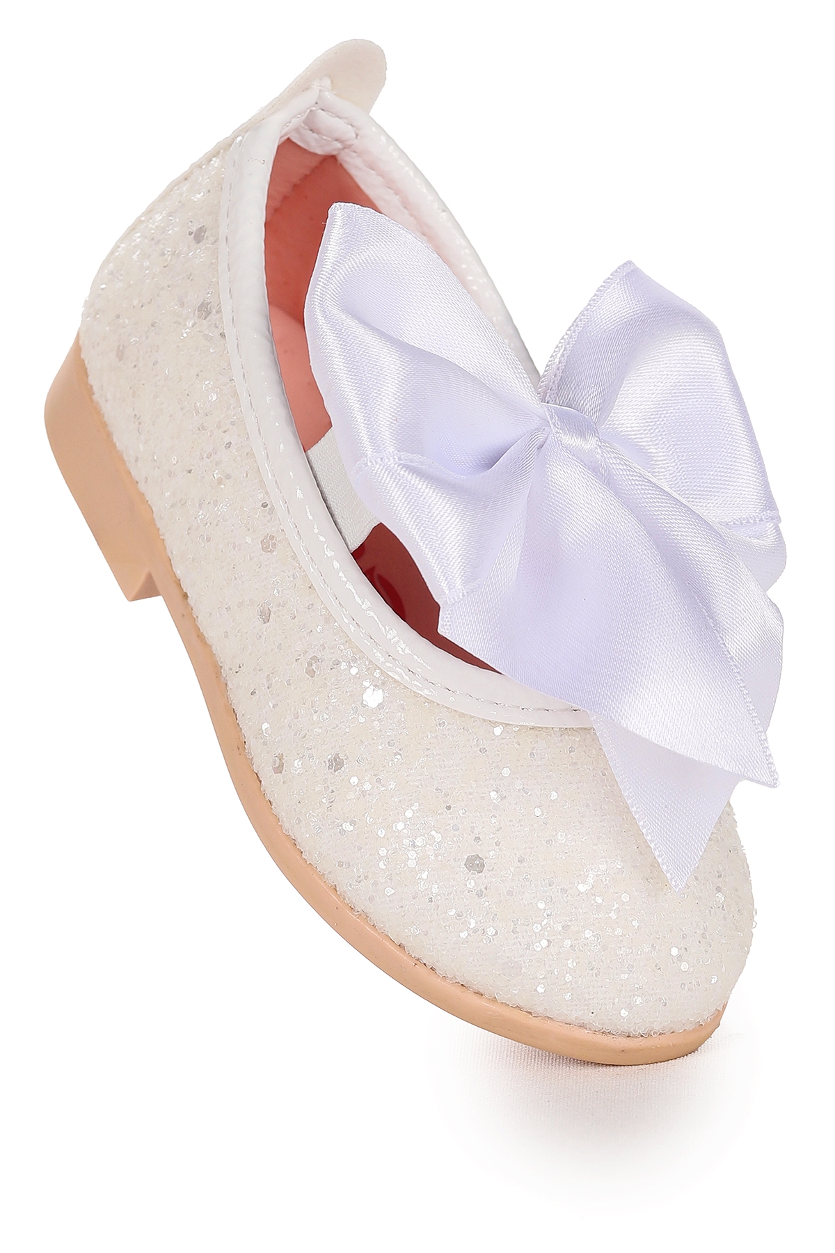 Kiko Kids Kiko Kids Tari Fiyonk Lastikli Kız Bebek Babet Ayakkabı Beyaz | Flo Beyaz - 2. görsel