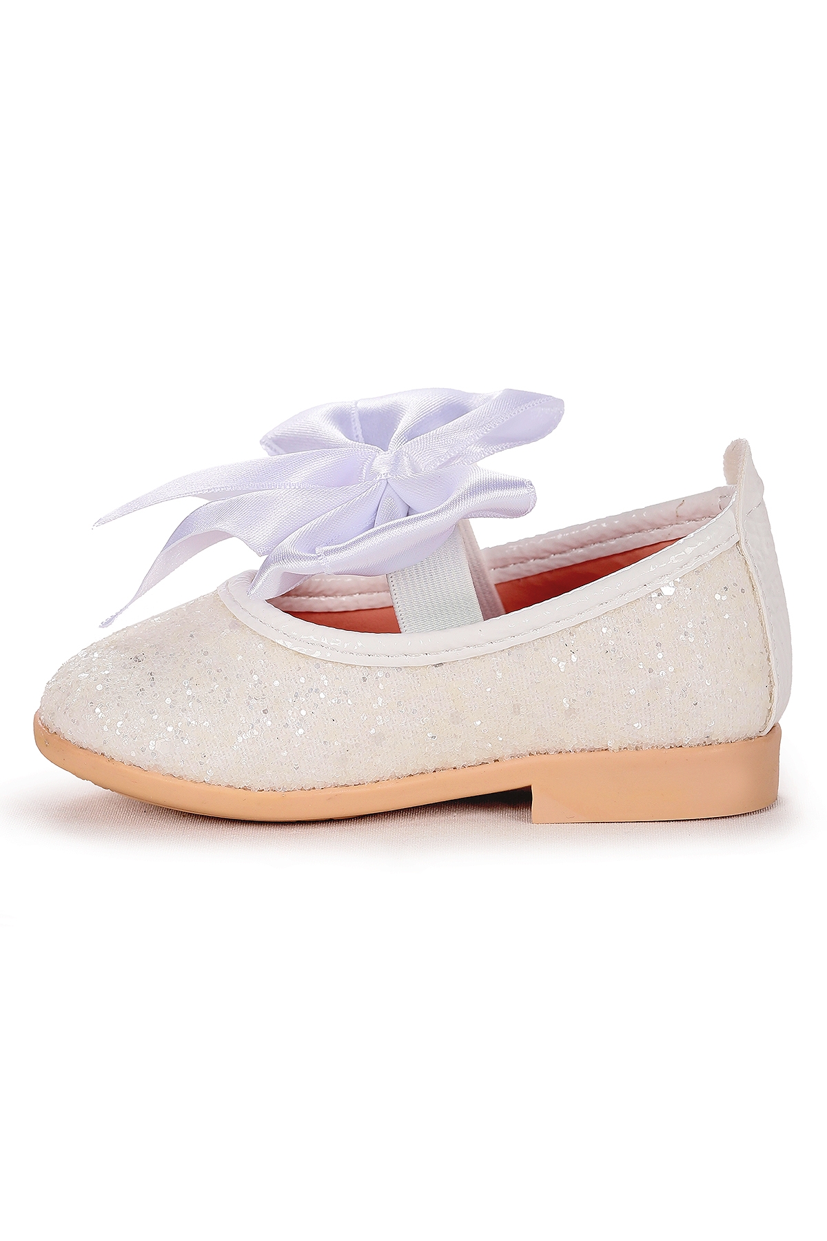 Kiko Kids Kiko Kids Tari Fiyonk Lastikli Kız Bebek Babet Ayakkabı Beyaz | Flo Beyaz - 4. görsel