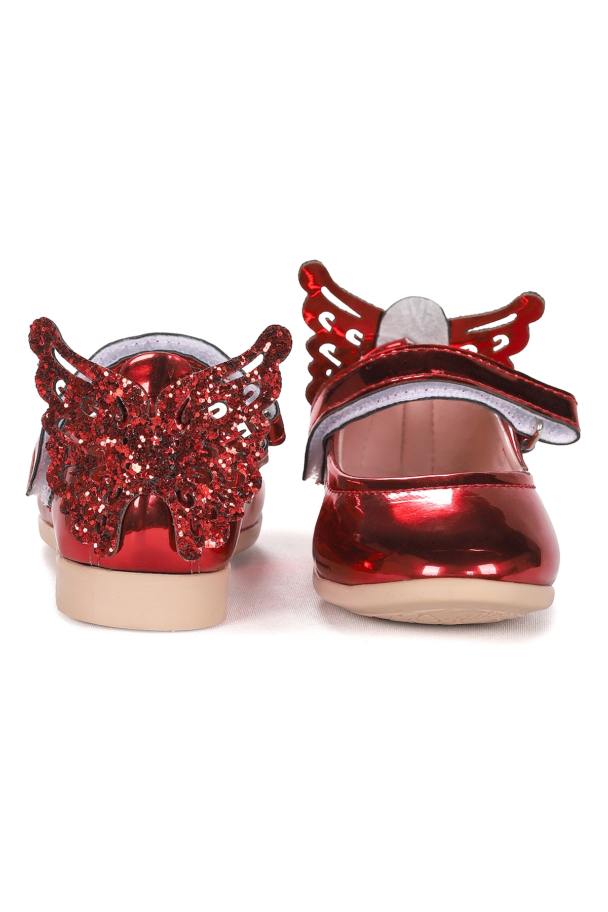 Kiko Kids Kiko Kids Kirmizi Friga Kelebek Cırtlı Kız Bebek Babet Ayakkabı Kırmızı | Flo Kirmizi - 5. görsel