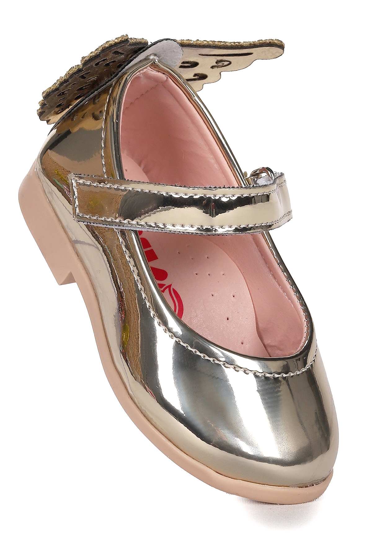 Kiko Kids Kiko Kids Friga Ayna Kelebek Cırtlı Kız Bebek Babet Ayakkabı Altın | Flo Altın - 4. görsel