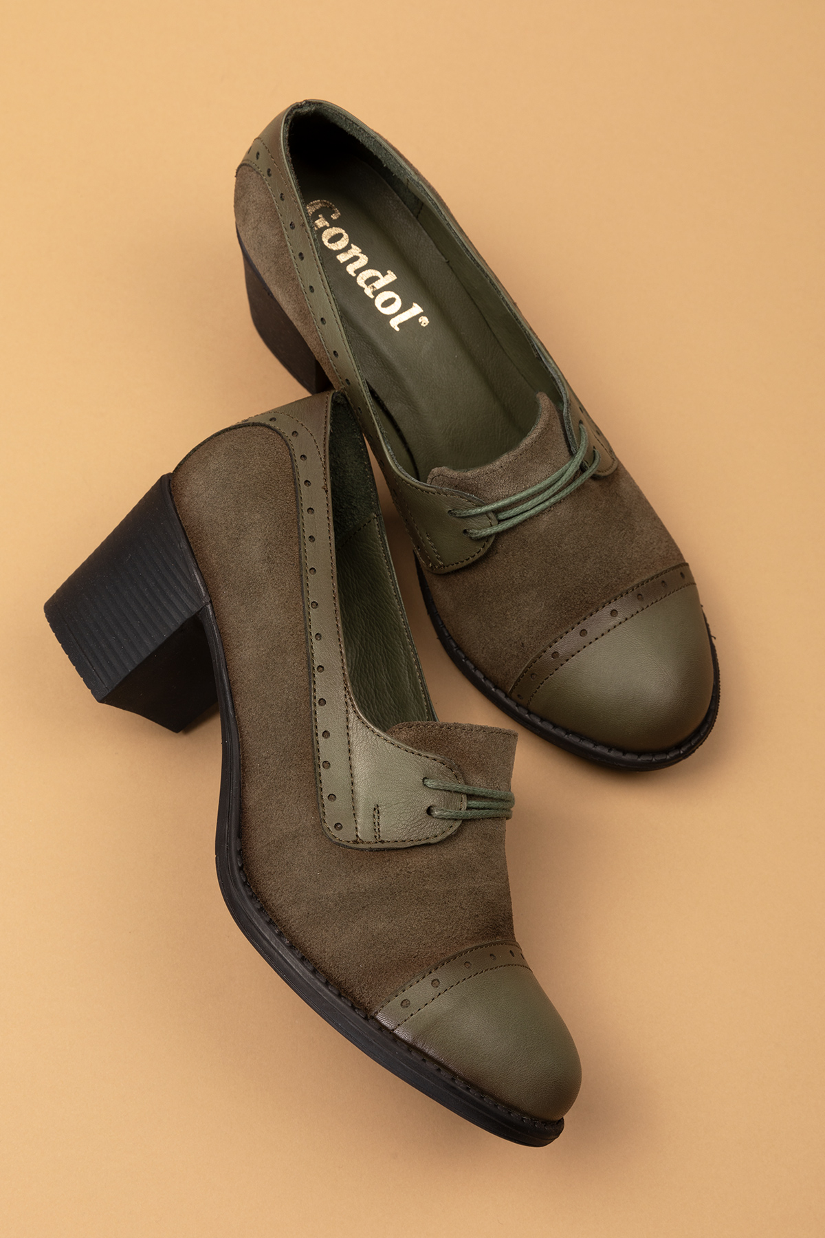 Gondol Kadın Hakiki Deri Rahat Topuklu Ayakkabı anl.7078 - Görsel 3