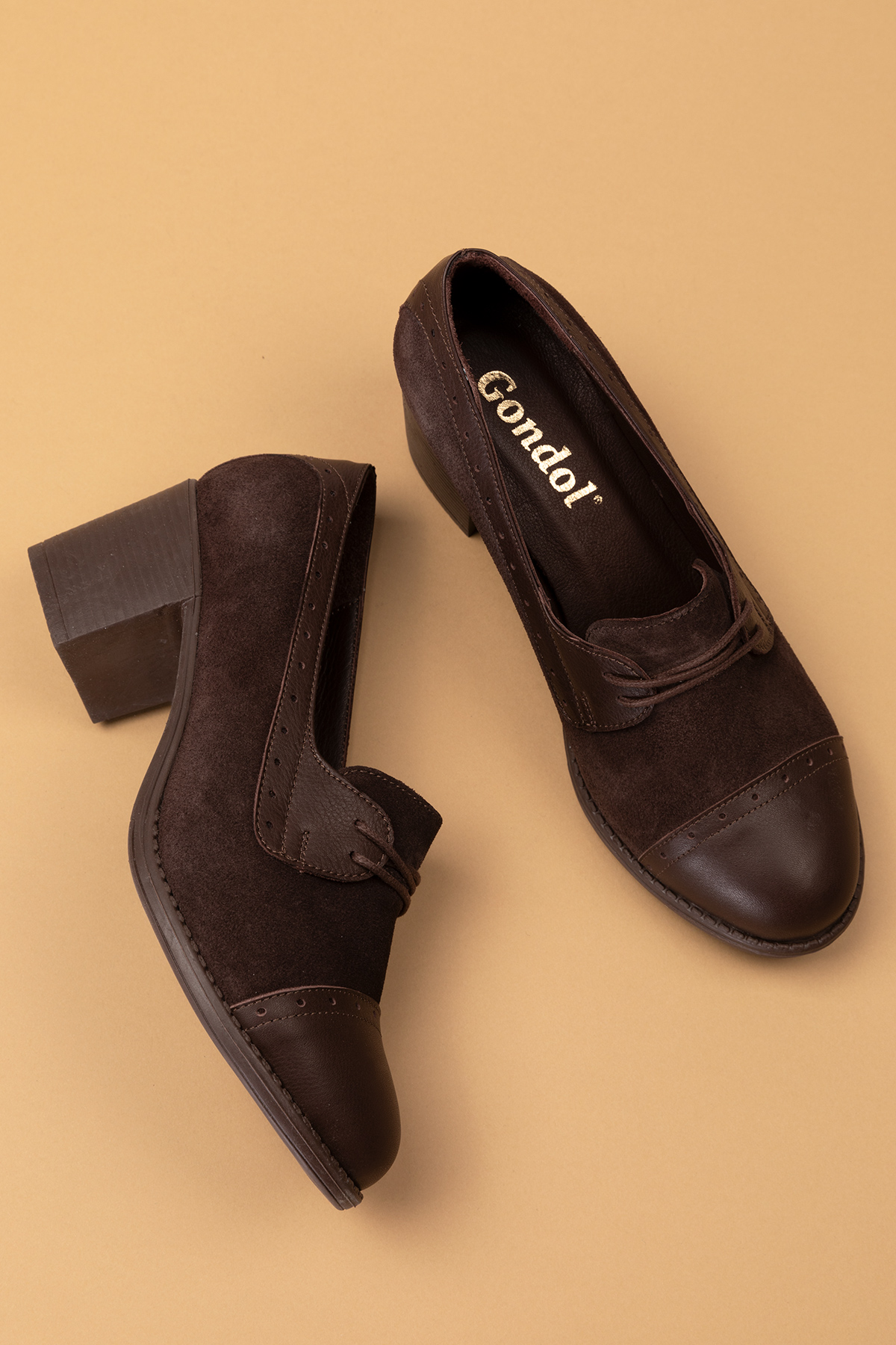 Gondol Kadın Hakiki Deri Rahat Topuklu Ayakkabı anl.7078 - Görsel 7