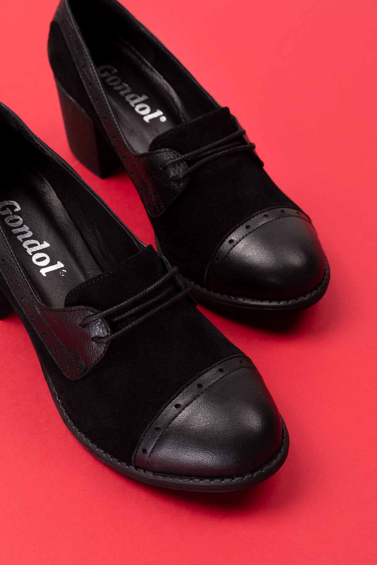 Gondol Kadın Hakiki Deri Rahat Topuklu Ayakkabı anl.7078 - Görsel 3