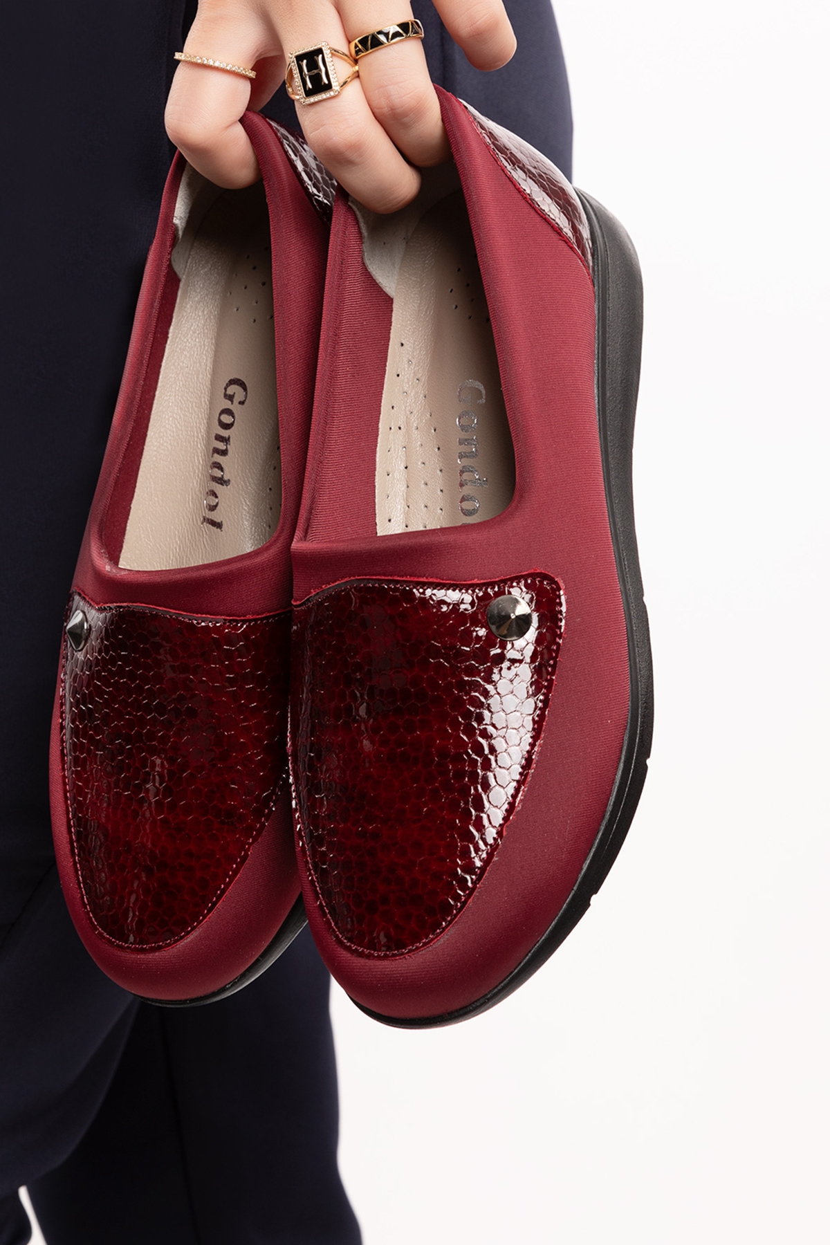 Gondol Hakiki Deri Yanları Strecli Günlük Ayakkabı vdt.195 - Görsel 6