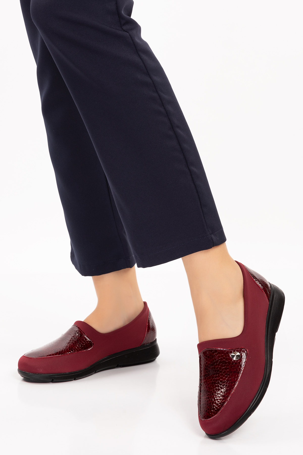 Gondol Hakiki Deri Yanları Strecli Günlük Ayakkabı vdt.195 - Görsel 7