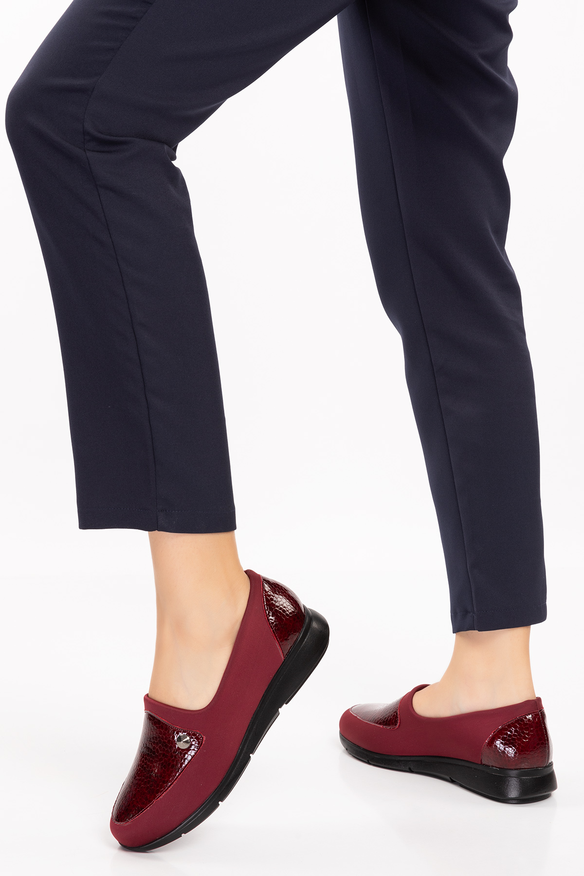 Gondol Hakiki Deri Yanları Strecli Günlük Ayakkabı vdt.195 - Görsel 8