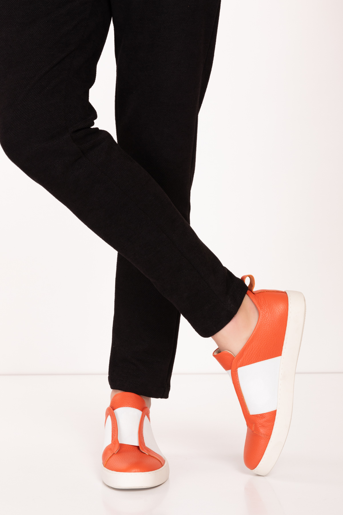 Gondol Erkek Hakiki Deri Lastikli Kolay Giyim Ayakkabı tx.7740 - Görsel 4