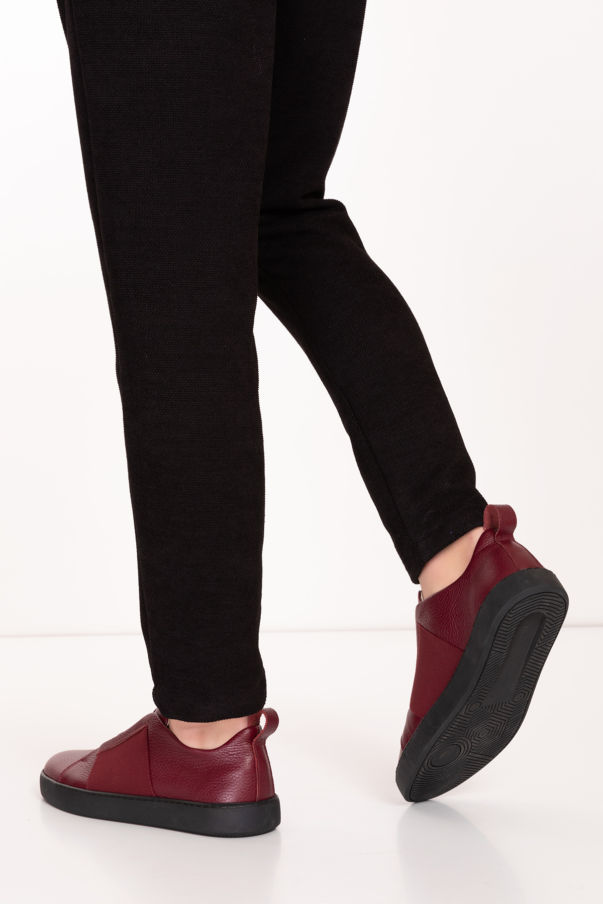 Gondol Erkek Hakiki Deri Lastikli Kolay Giyim Ayakkabı tx.7740 - Görsel 4