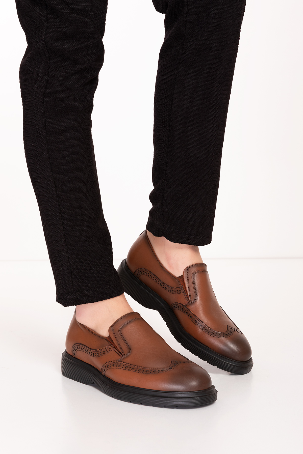 Gondol Erkek Hakiki Deri Hafif Taban Casual Ayakkabı tx.8812 - Görsel 2