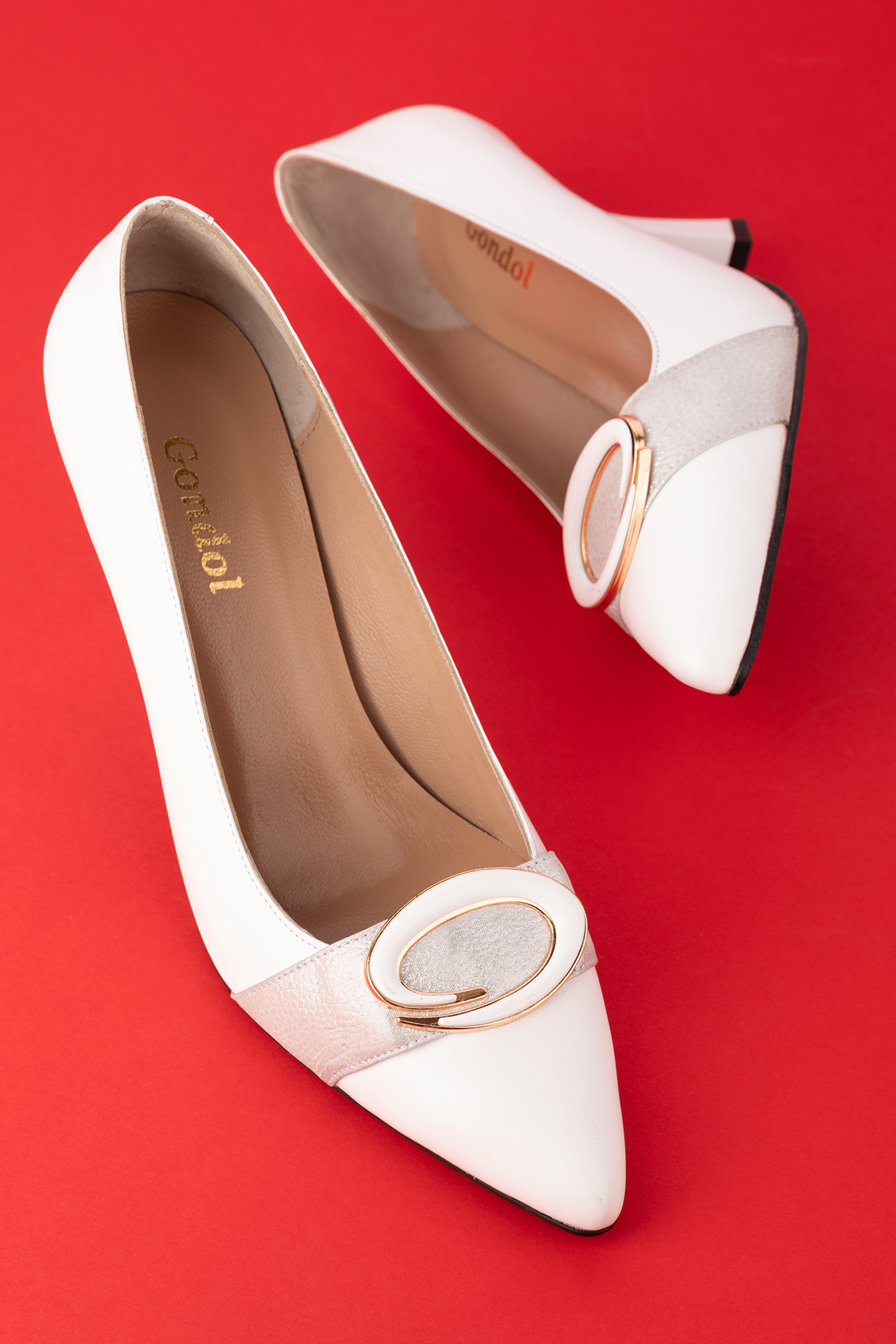 Gondol Kadın Hakiki Deri Stiletto Ayakkabı ast.6201 - Görsel 5