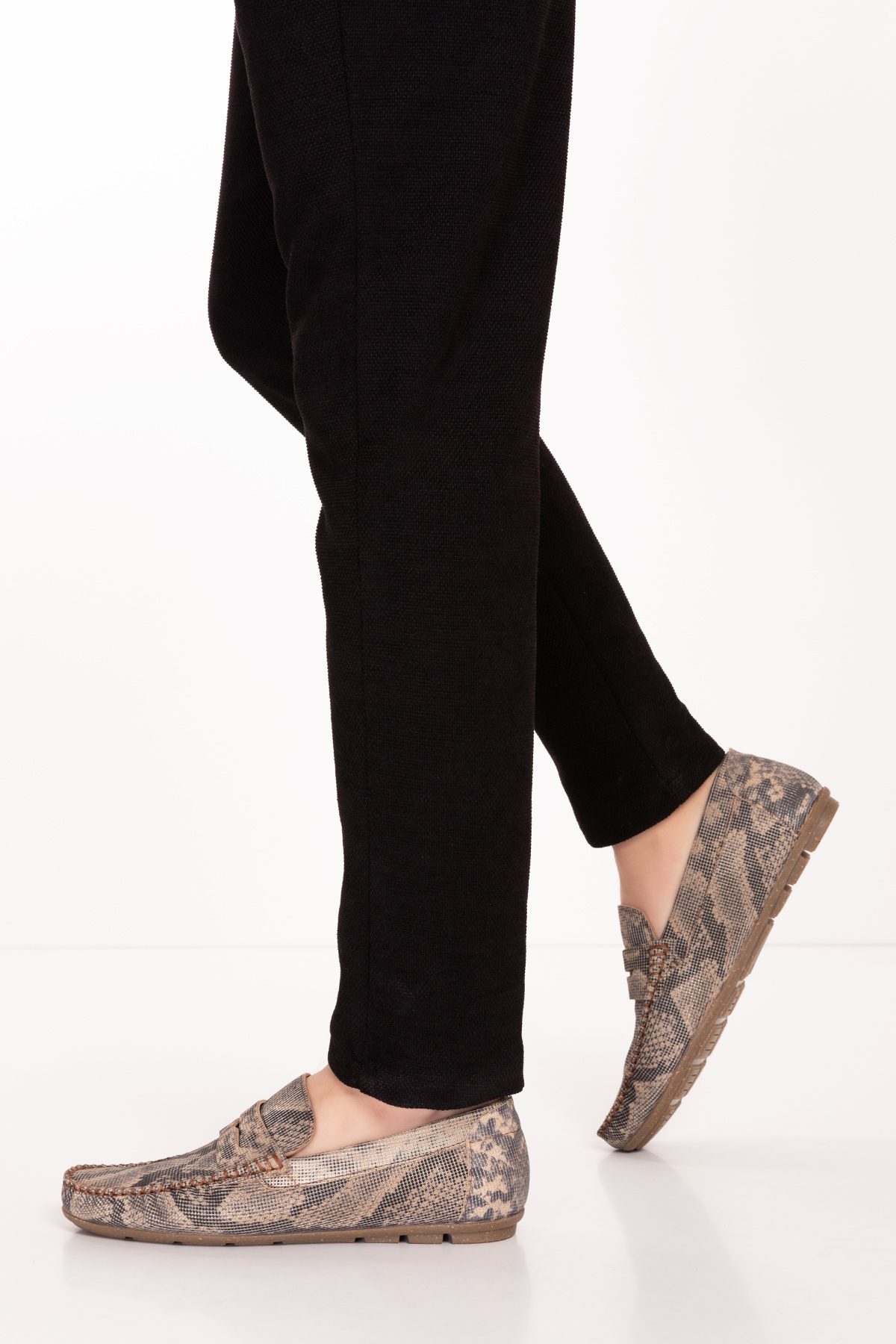 Gondol Erkek Hakiki Deri Hafif Taban Loafer Ayakkabı tx.13881 - Görsel 4