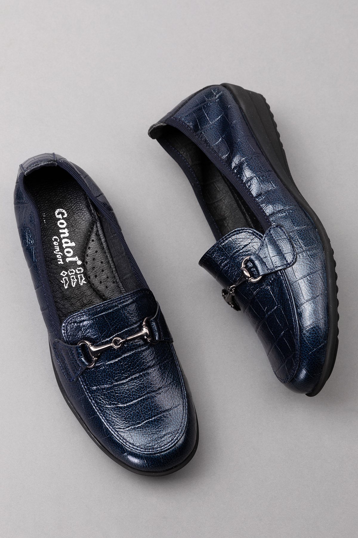 Gondol Kadın Hakiki Deri Anatomik Taban Lastikli Babet ell.7085 - Görsel 9