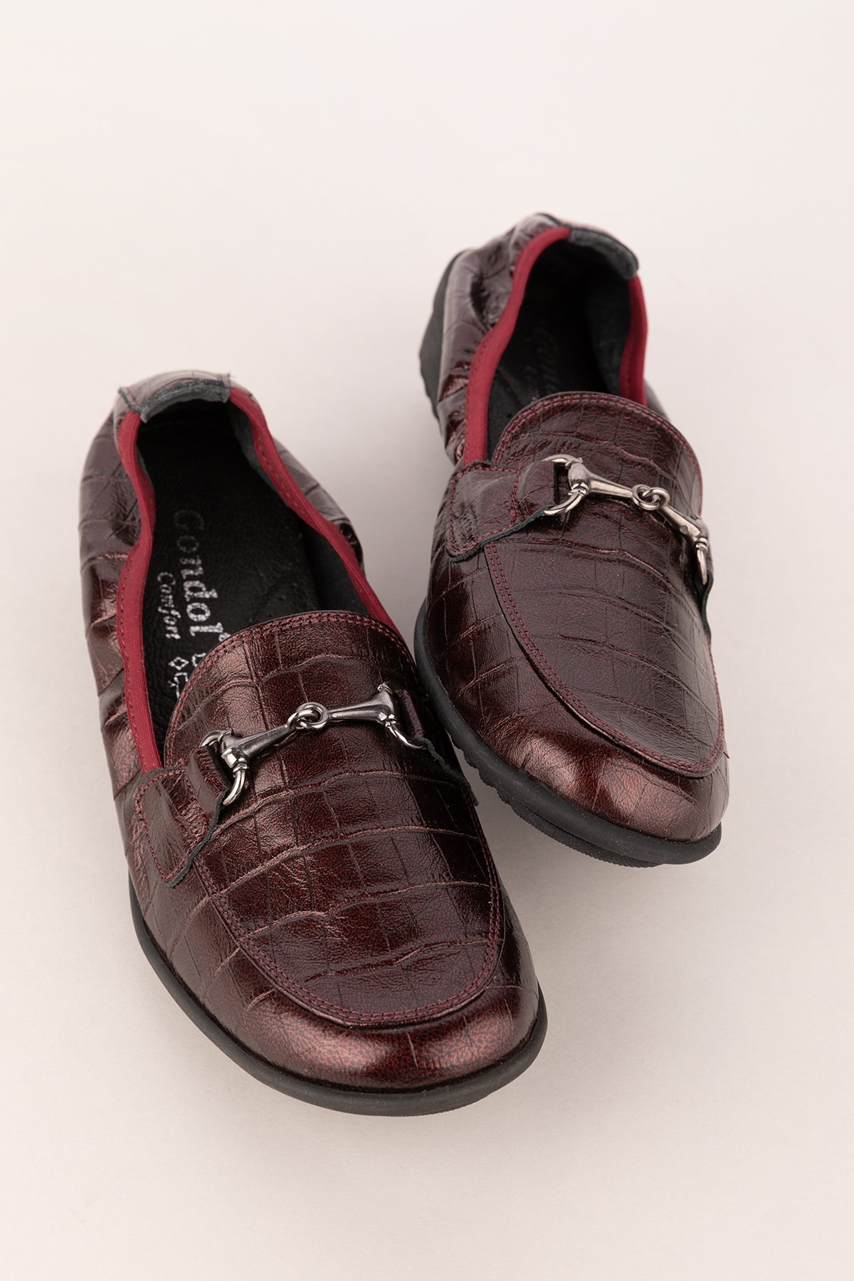 Gondol Kadın Hakiki Deri Anatomik Taban Lastikli Babet ell.7085 - Görsel 4