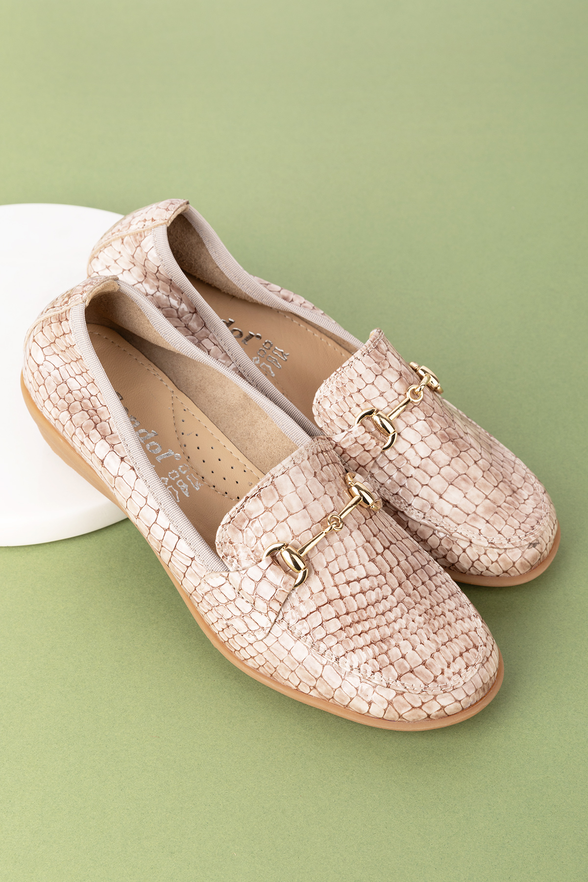 Gondol Kadın Hakiki Deri Anatomik Taban Lastikli Babet ell.7085 - Görsel 2