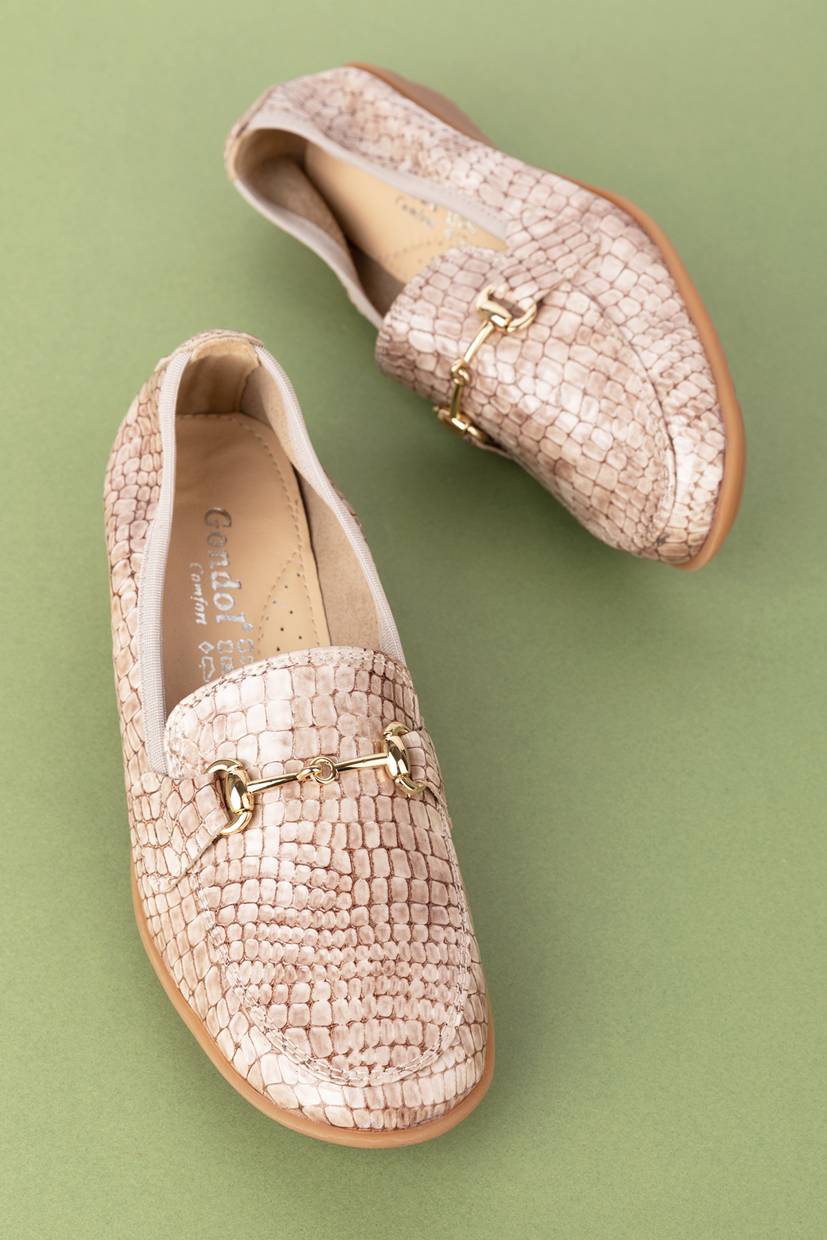 Gondol Kadın Hakiki Deri Anatomik Taban Lastikli Babet ell.7085 - Görsel 4