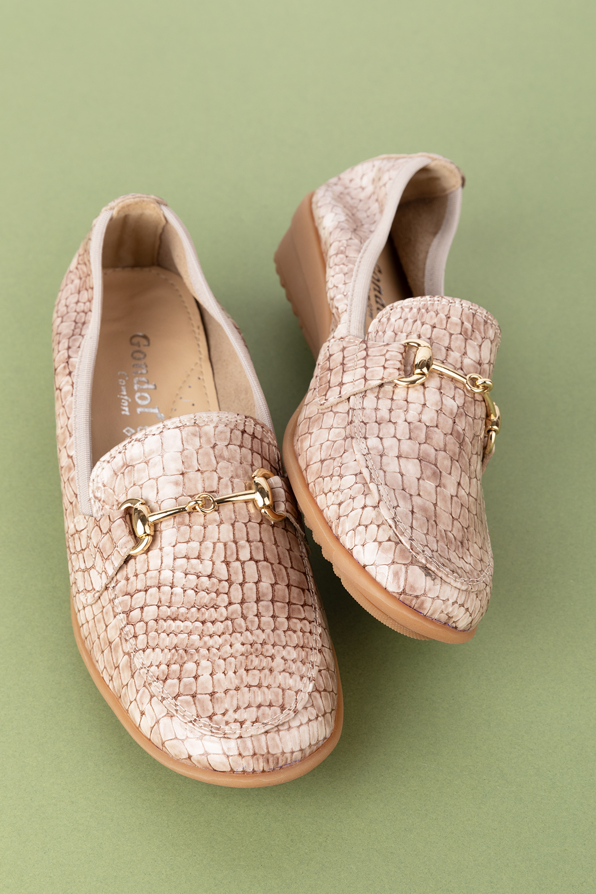 Gondol Kadın Hakiki Deri Anatomik Taban Lastikli Babet ell.7085 - Görsel 5