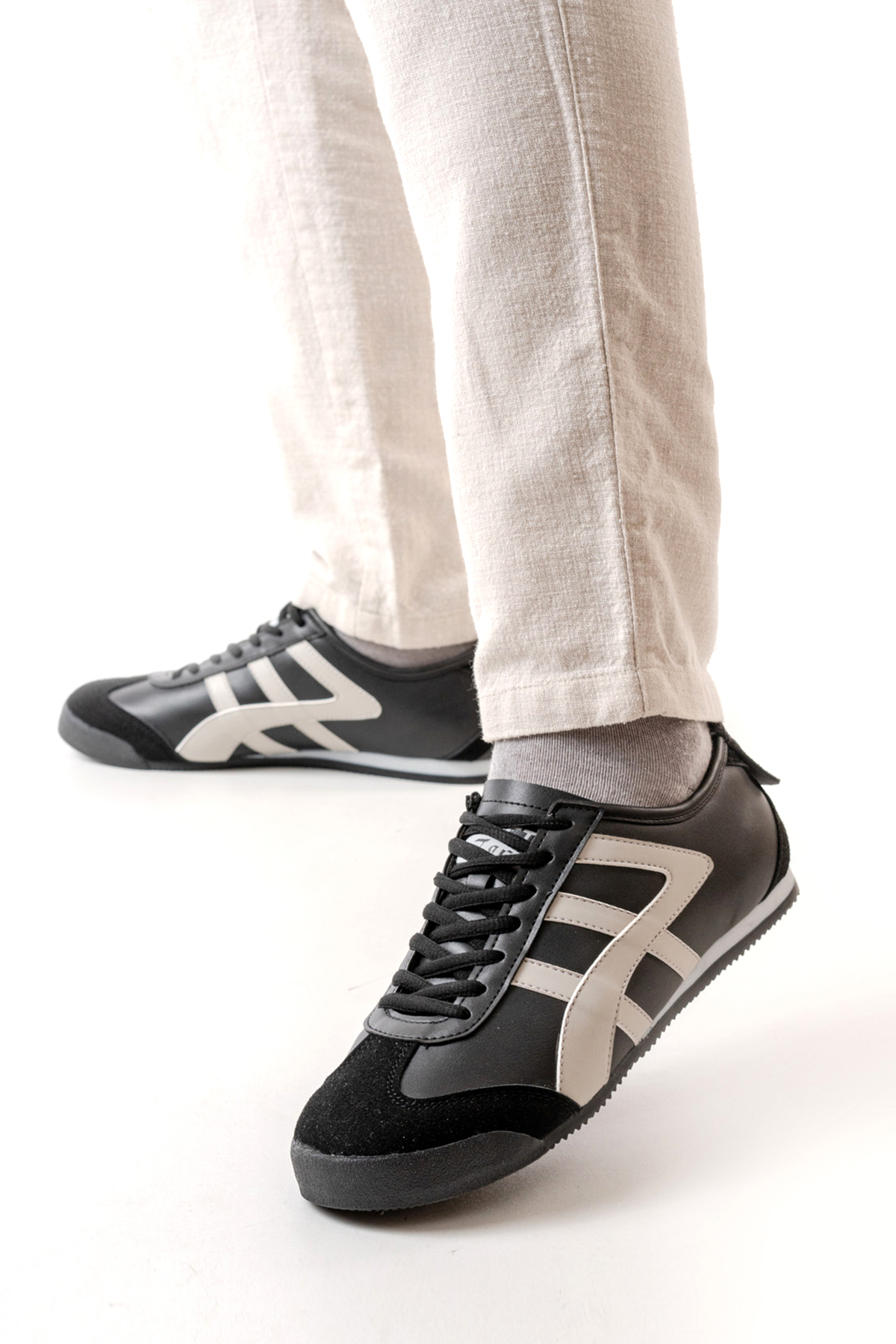 Uniseks Sneaker Spor Ayakkabı 614 Siyah Buz - Görsel 2