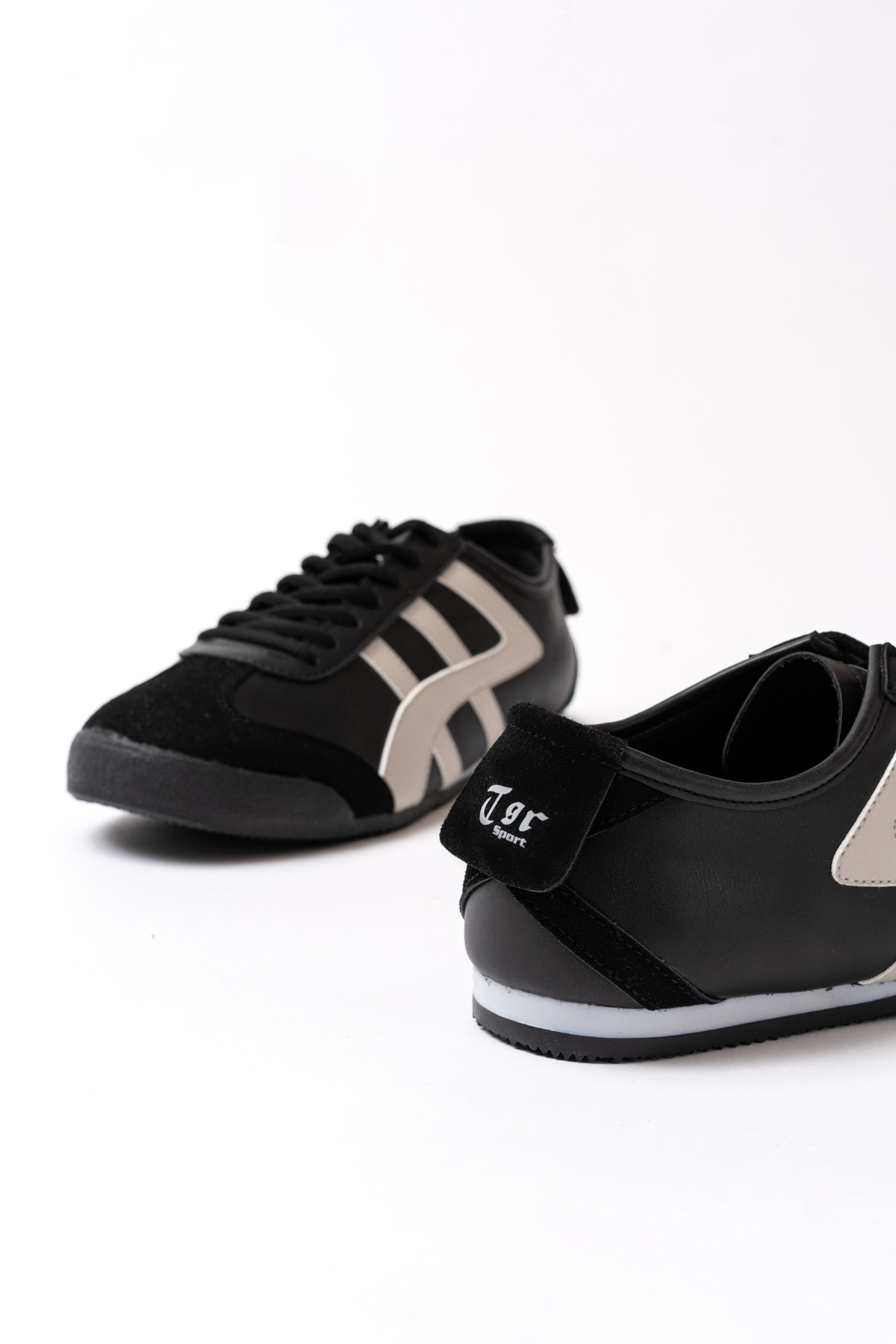 Uniseks Sneaker Spor Ayakkabı 614 Siyah Buz - Görsel 8