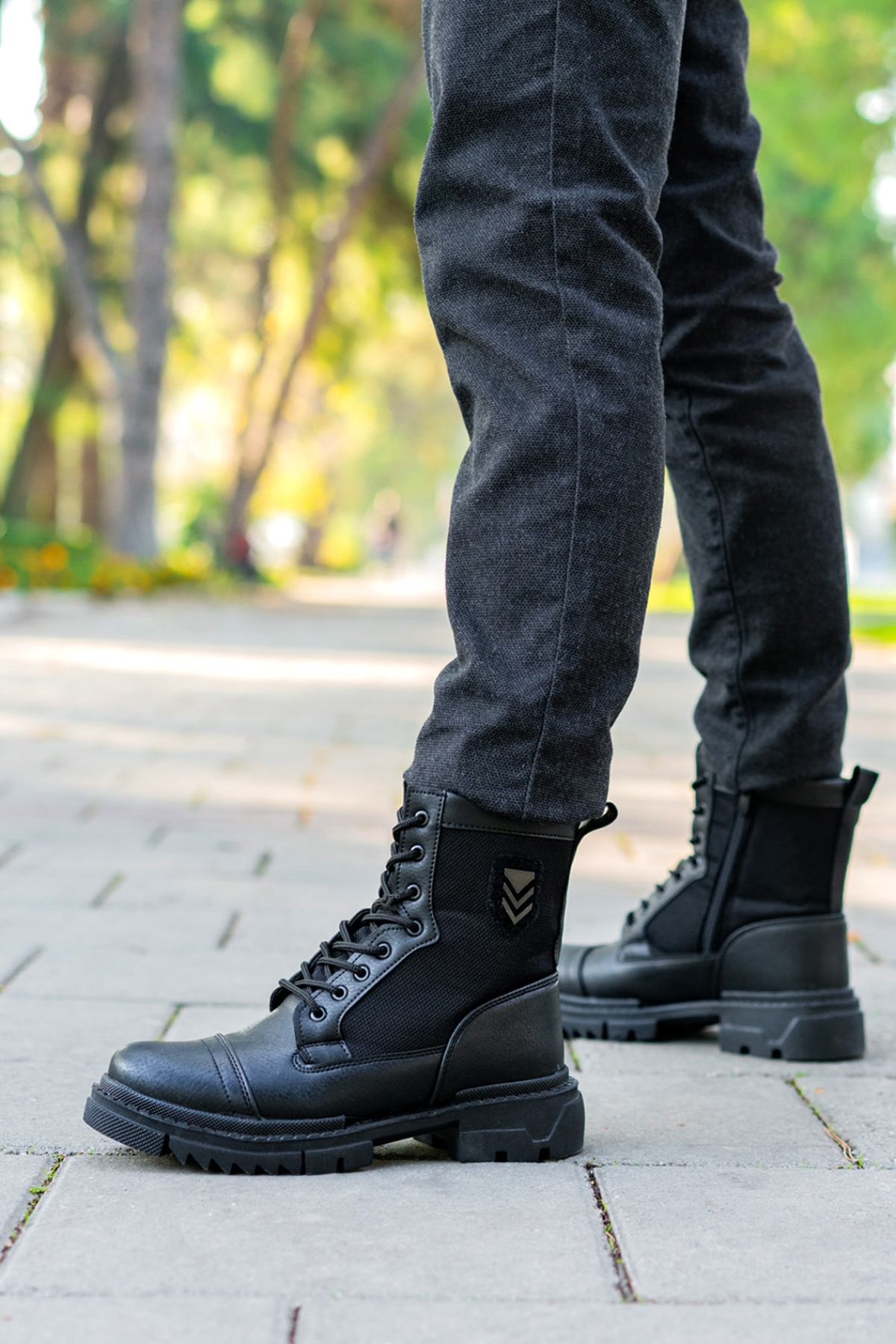 Su ve Soğuk Geçirmez Ortopedik iç Tabanlık Kaymaz Kauçuk Kışlık Garantili Erkek SİYAH - Görsel 6