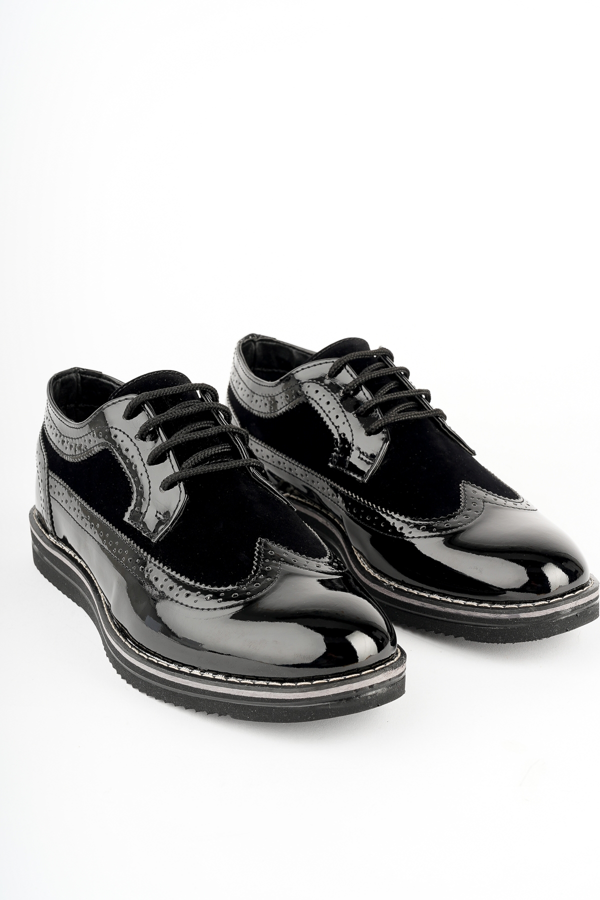 Oxford Erkek Ayakkabı Oxford Erkek Ayakkabı .1118 Siyah Garni - Görsel 6