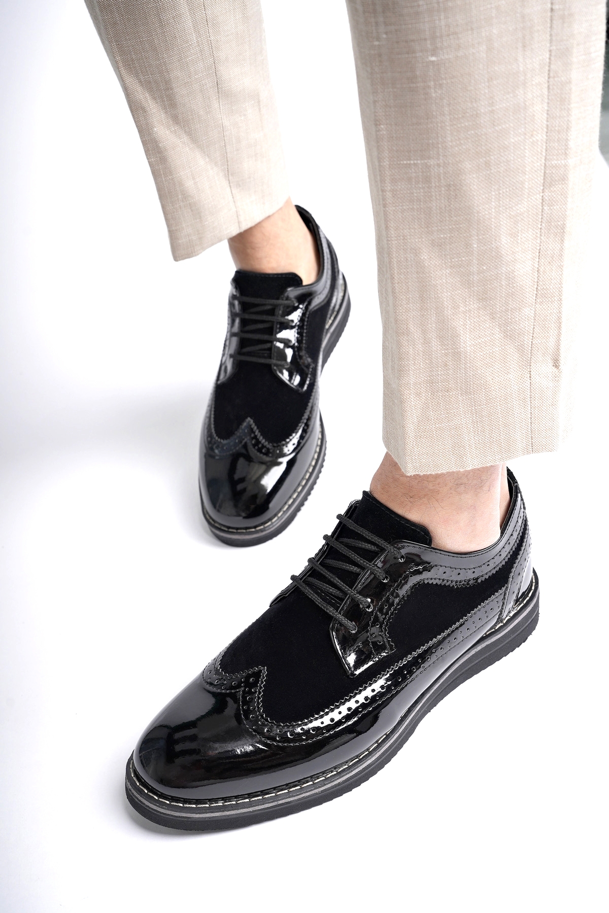 Oxford Erkek Ayakkabı Oxford Erkek Ayakkabı .1118 Siyah Garni - Görsel 7