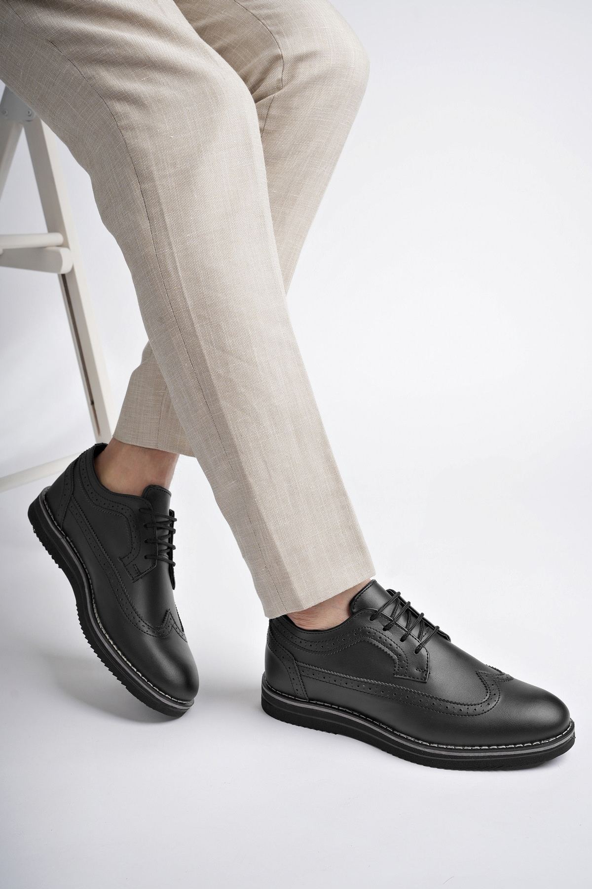 Oxford Erkek Ayakkabı Oxford Erkek Ayakkabı .1118 Siyah Cilt - Görsel 5