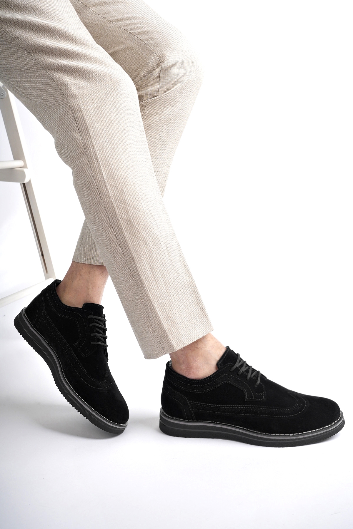 Oxford Erkek Ayakkabı Oxford Erkek Ayakkabı .1118 NUBUK SİYAH - Görsel 6