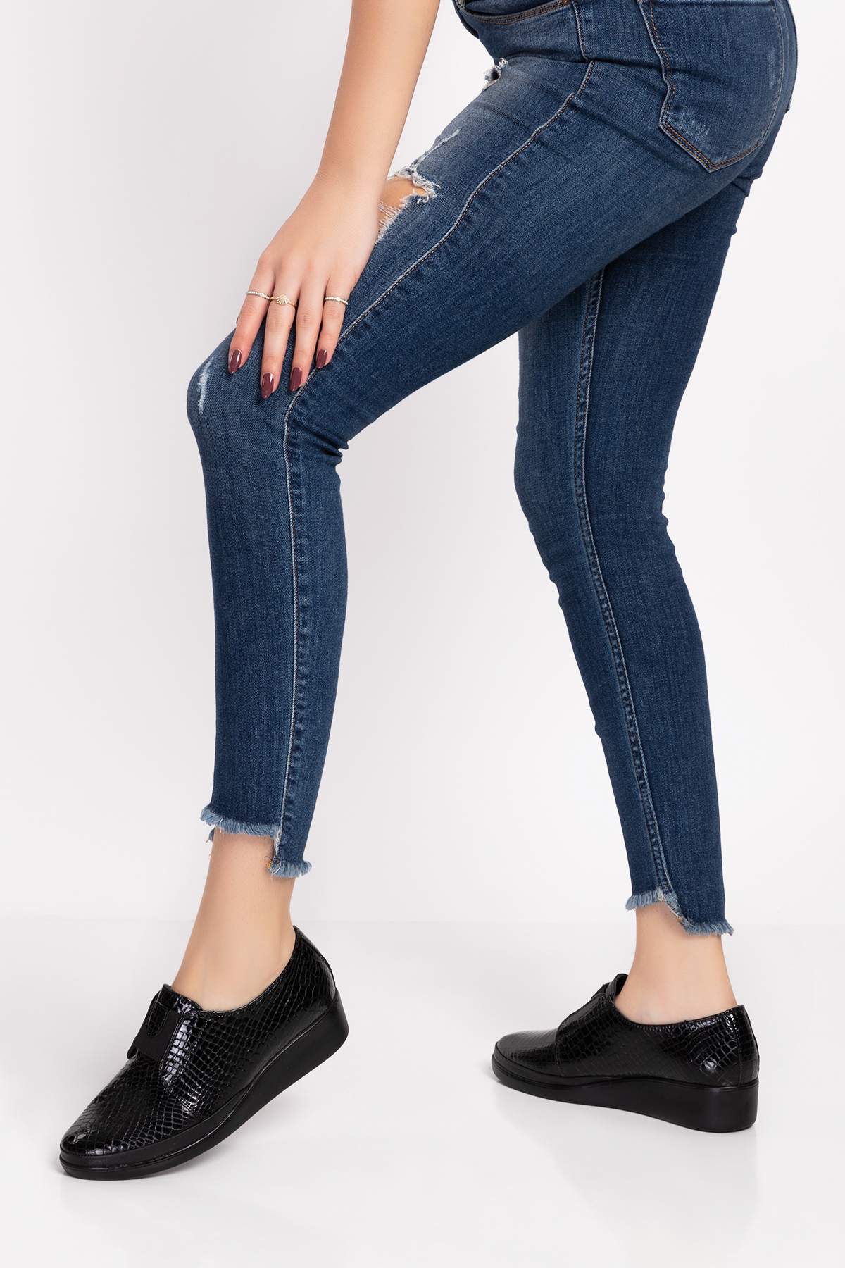 Gondol Kadın Hakiki Deri Anatomik Taban Rahat Ayakkabı elnr.1201-1 - Görsel 4