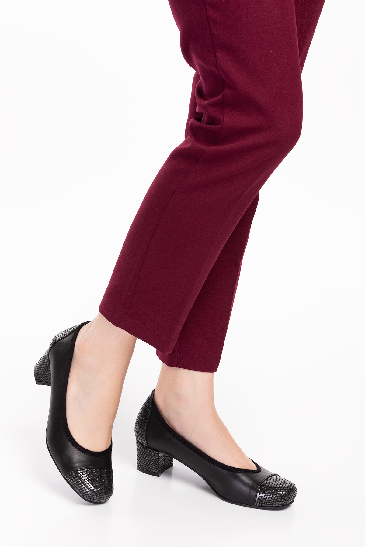 Gondol Kadın Hakiki Deri Rahat Günlük Topuklu Ayakkabı şhn.875 - Görsel 4