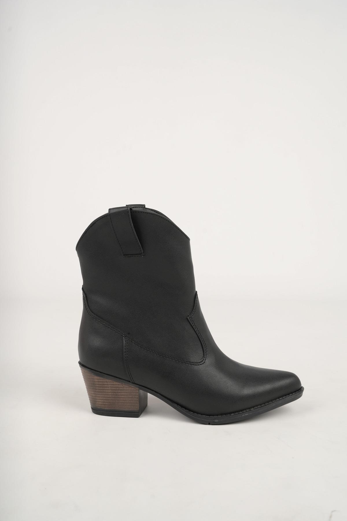 Cowboy Garantili Kadın Şık Tarz ve Rahat Kışlık Topuklu Bot - Görsel 7