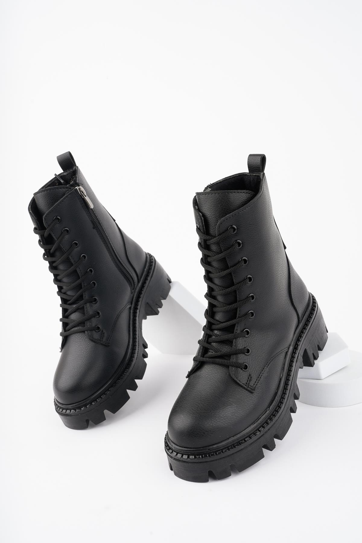 DOMBAS Garantili Kadın Bağcıklı Postal Bot - Görsel 6