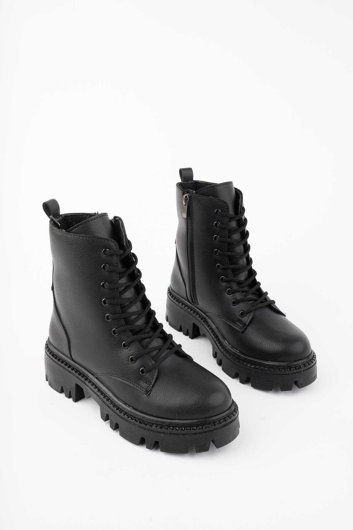 DOMBAS Garantili Kadın Bağcıklı Postal Bot - Görsel 7