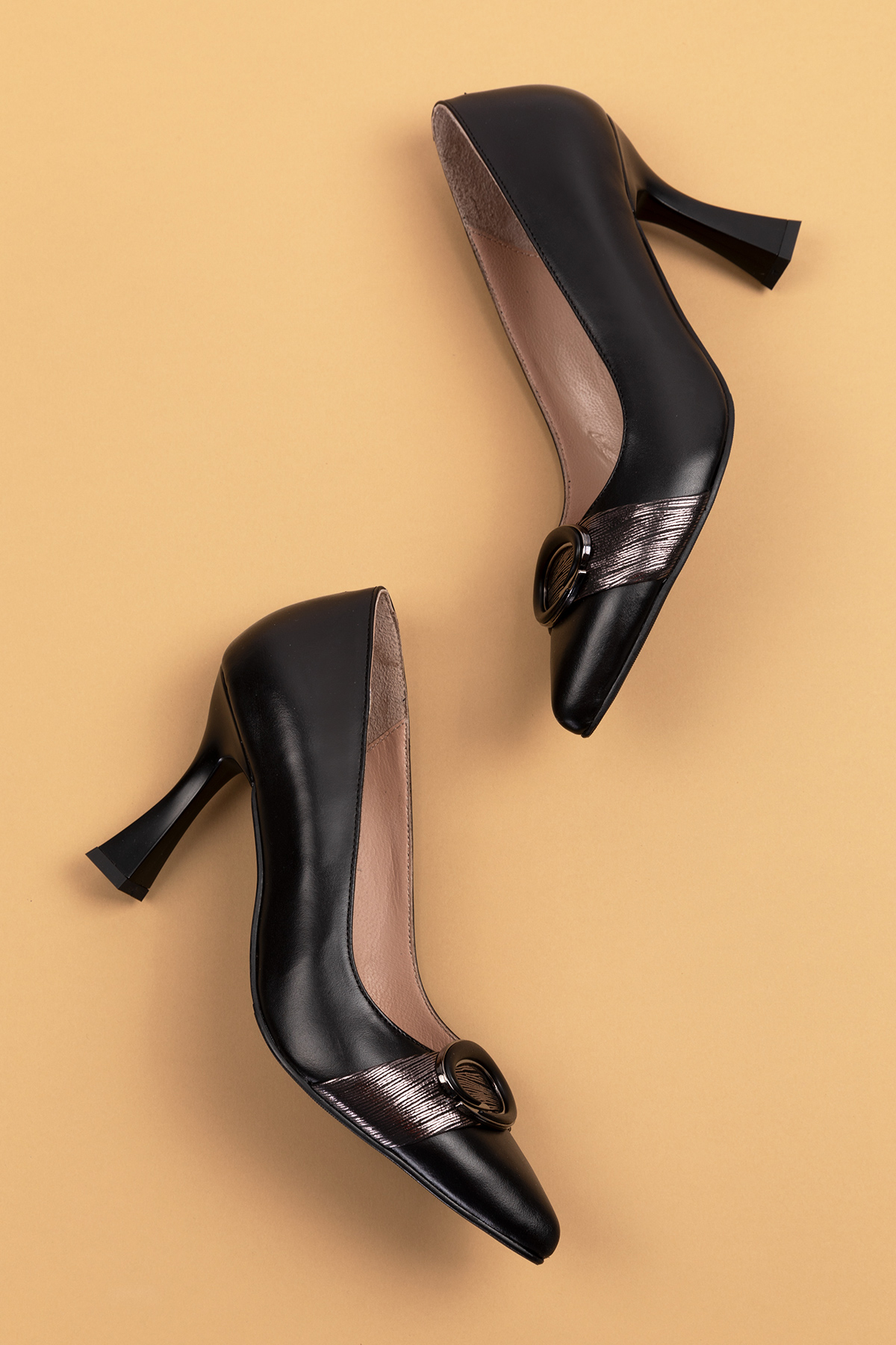 Gondol Kadın Hakiki Deri Stiletto Ayakkabı ast.6201 - Görsel 4