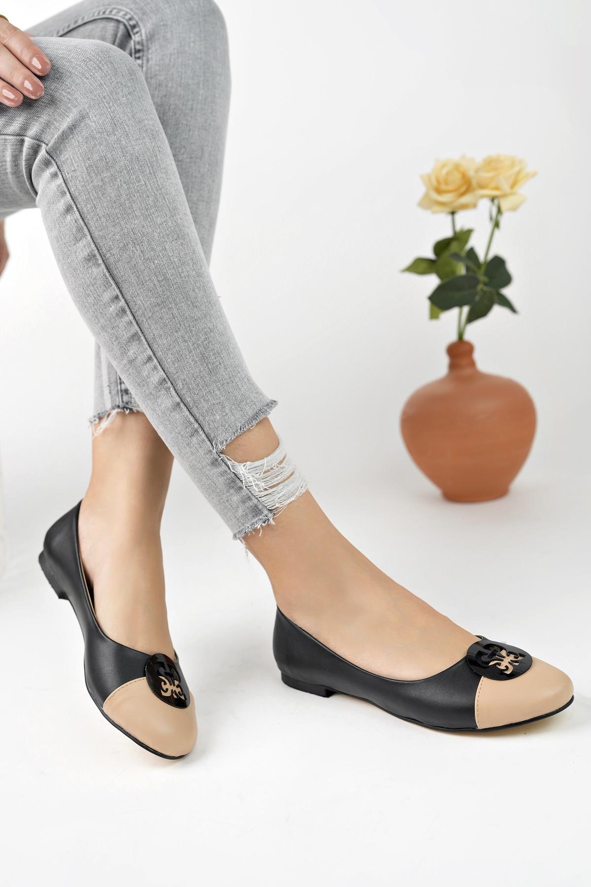 VARGAS Garantili Günlük Ortopedik Şık Tarz ve Rahat Kadın Tokalı Babet - Görsel 2