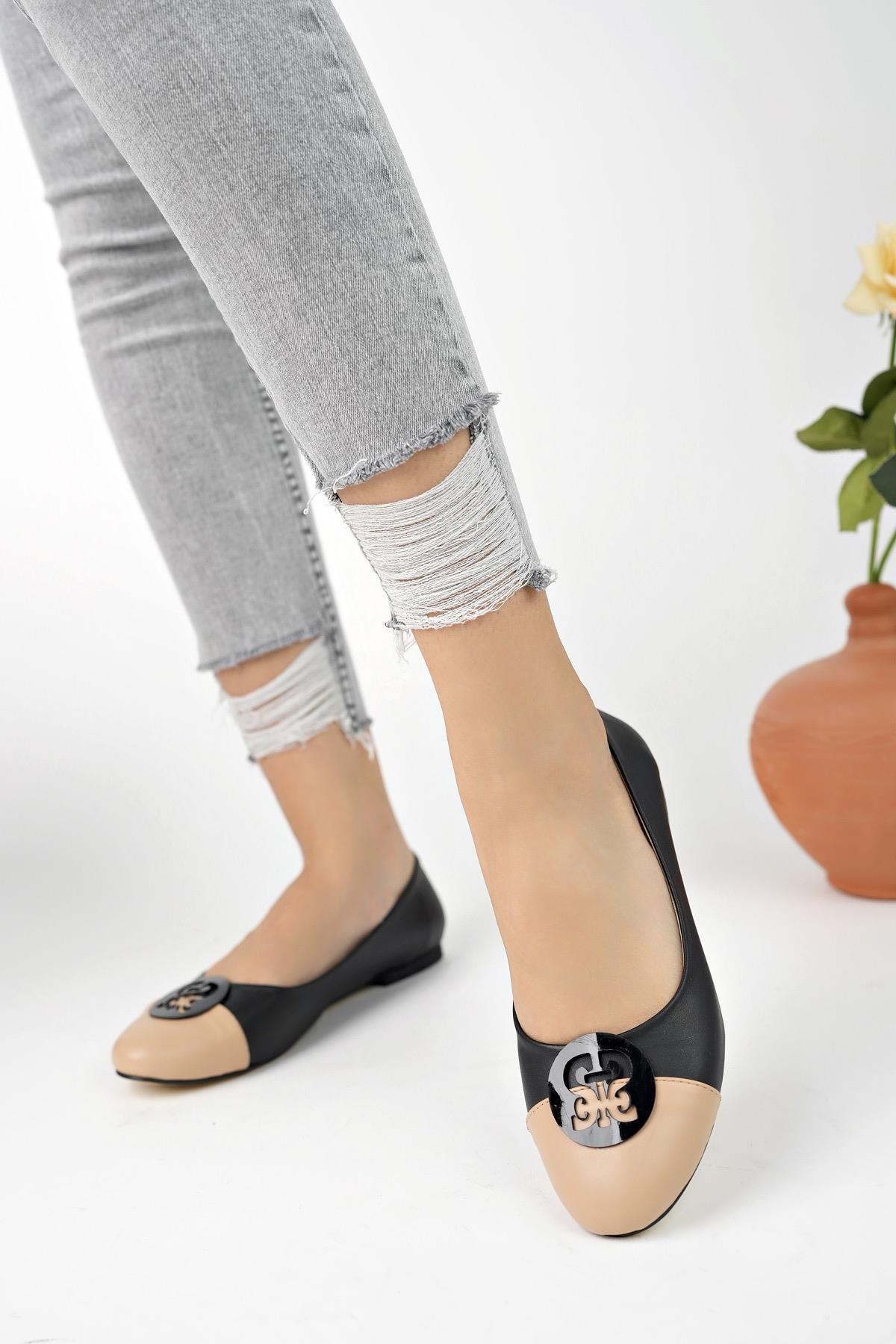 VARGAS Garantili Günlük Ortopedik Şık Tarz ve Rahat Kadın Tokalı Babet - Görsel 4