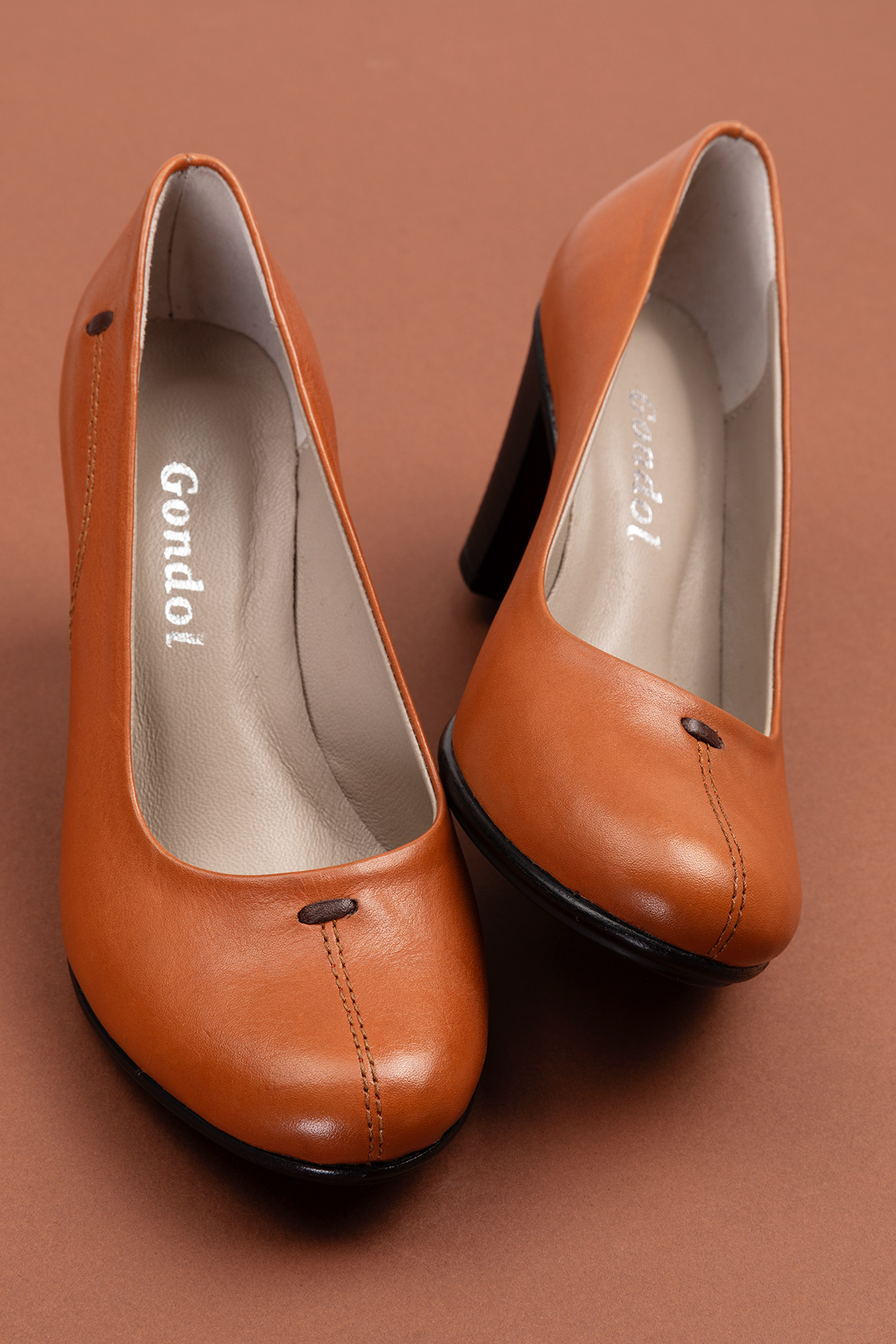 Gondol Kadın Hakiki Deri Klasik Topuklu Ayakkabı vdt.660 - Görsel 9