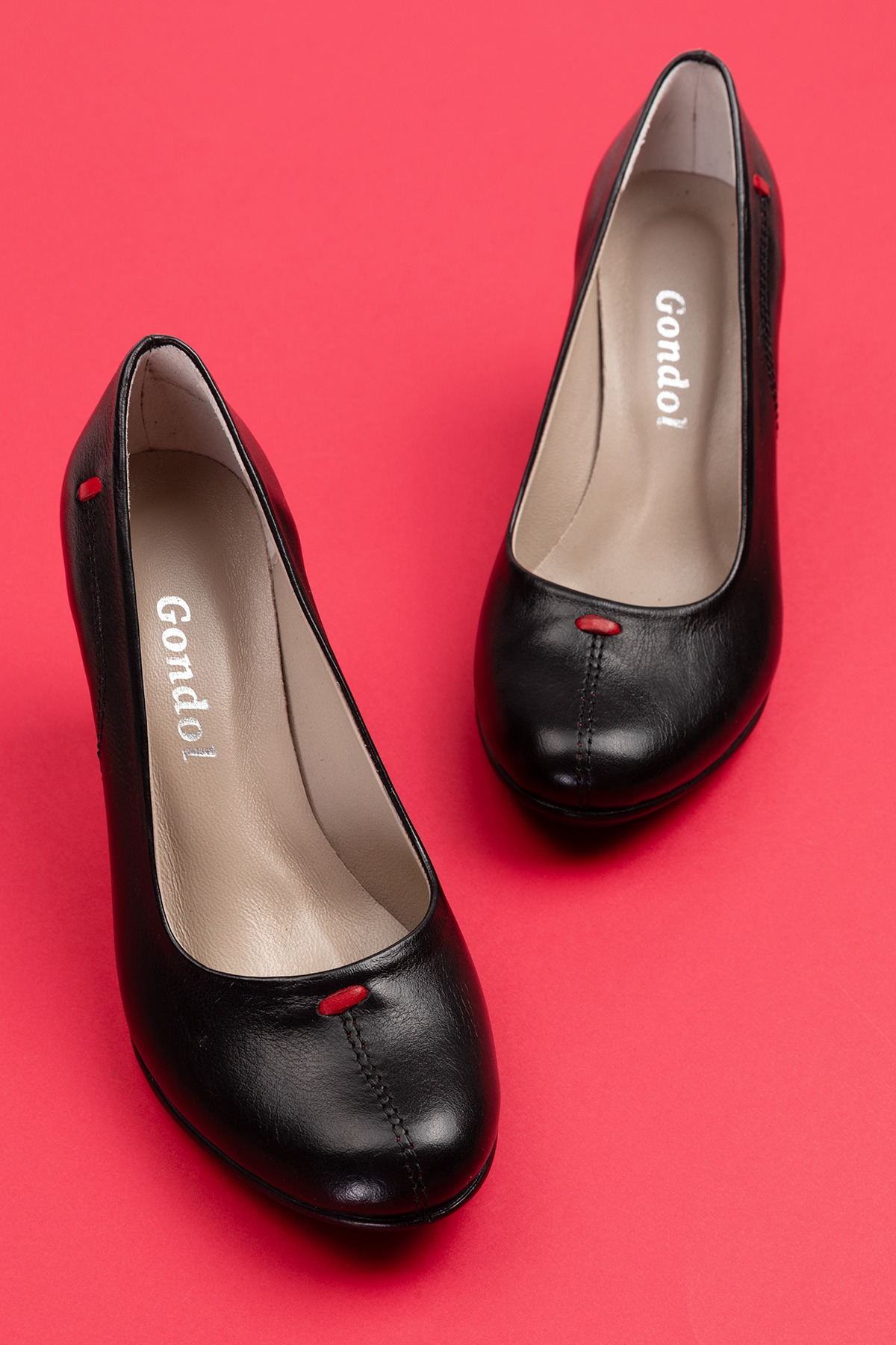 Gondol Kadın Hakiki Deri Klasik Topuklu Ayakkabı vdt.660 - Görsel 8