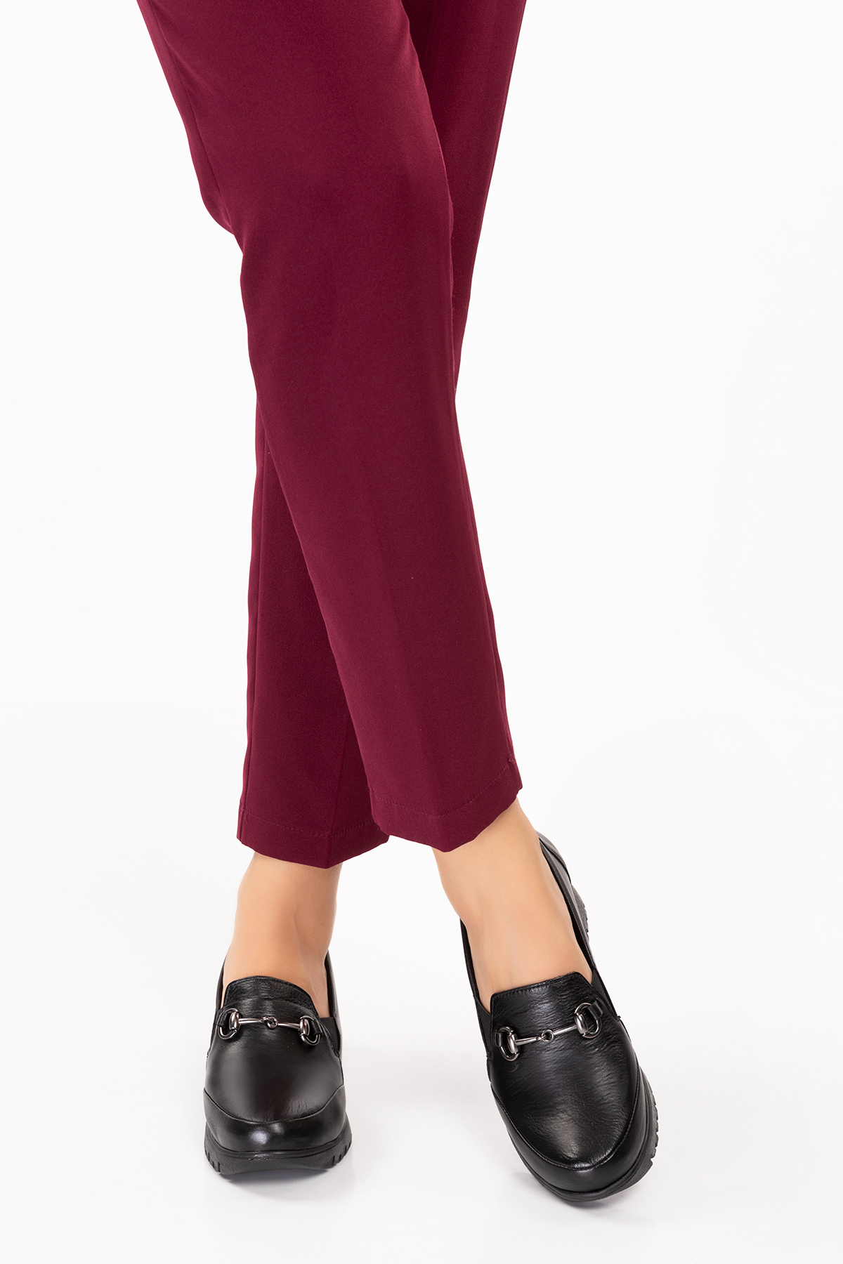 Gondol Kadın Hakiki Deri Anatomik Taban Tokalı Casual Ayakkabı pyt.6210 - Görsel 5